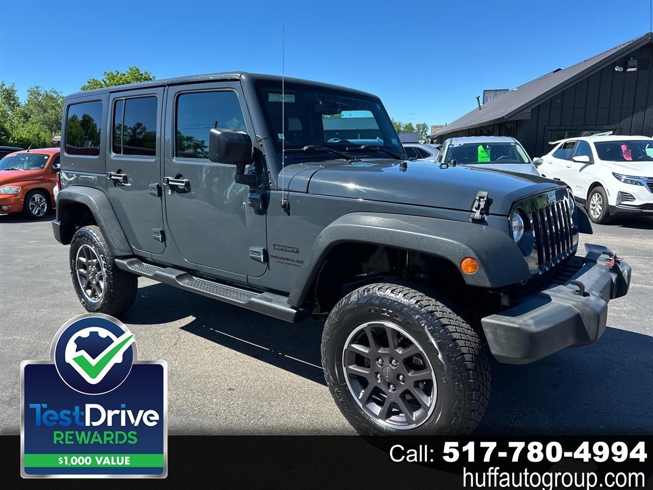 2016 Jeep Wrangler Unlimited 4WD 4dr Sport