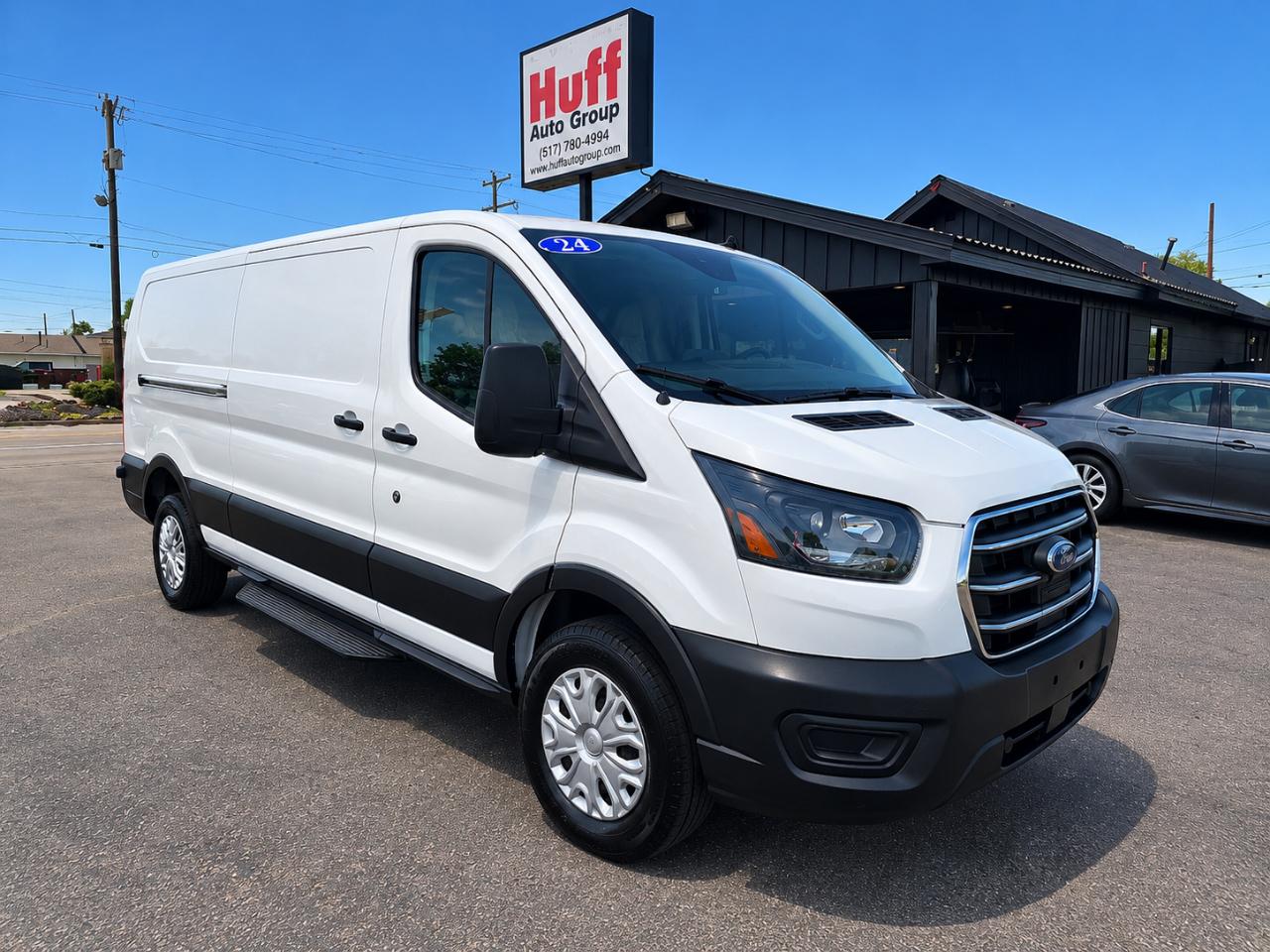 White 2024 Ford E-Transit Van Rear-Wheel Drive 