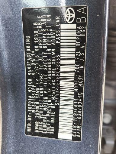 Toyota Corolla LE CVT 2014