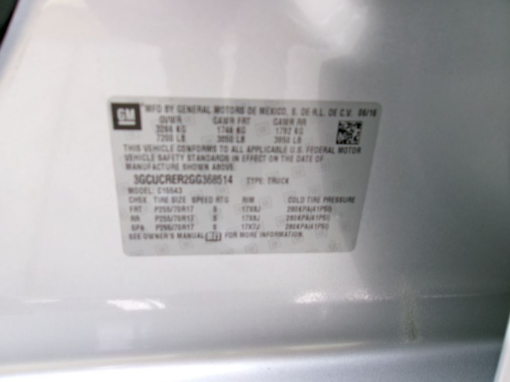 Chevrolet Silverado 1500 LT Crew Cab 2WD 2016 Chevrolet Silverado 1500 LT Crew Cab 2WD 2016