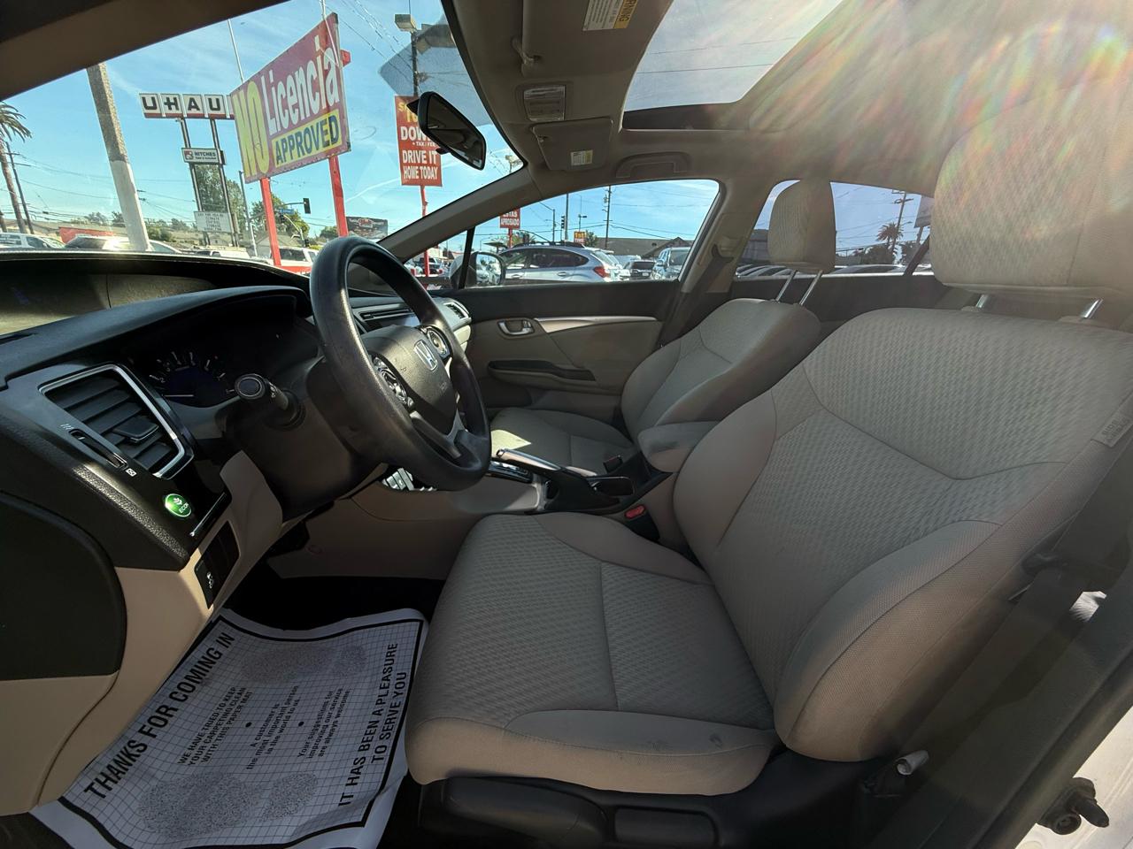 Honda Civic EX Sedan CVT 2015