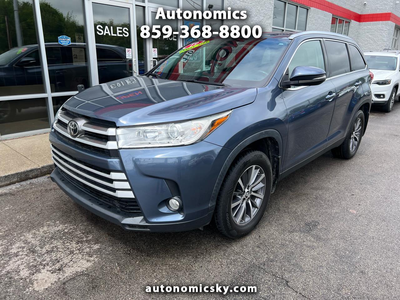 Toyota Highlander XLE V6 AWD (Natl) 2019