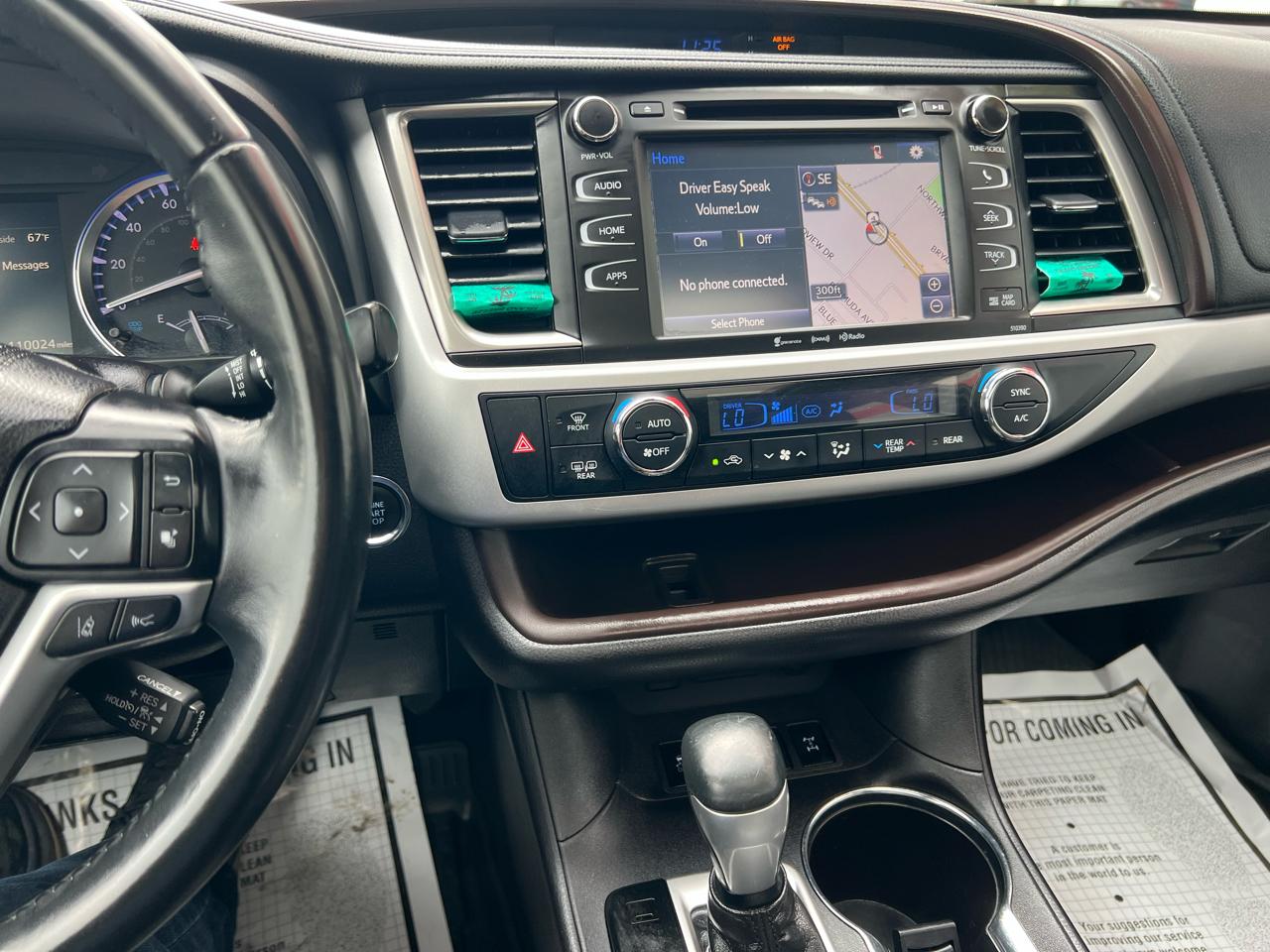 Toyota Highlander XLE V6 AWD (Natl) 2019