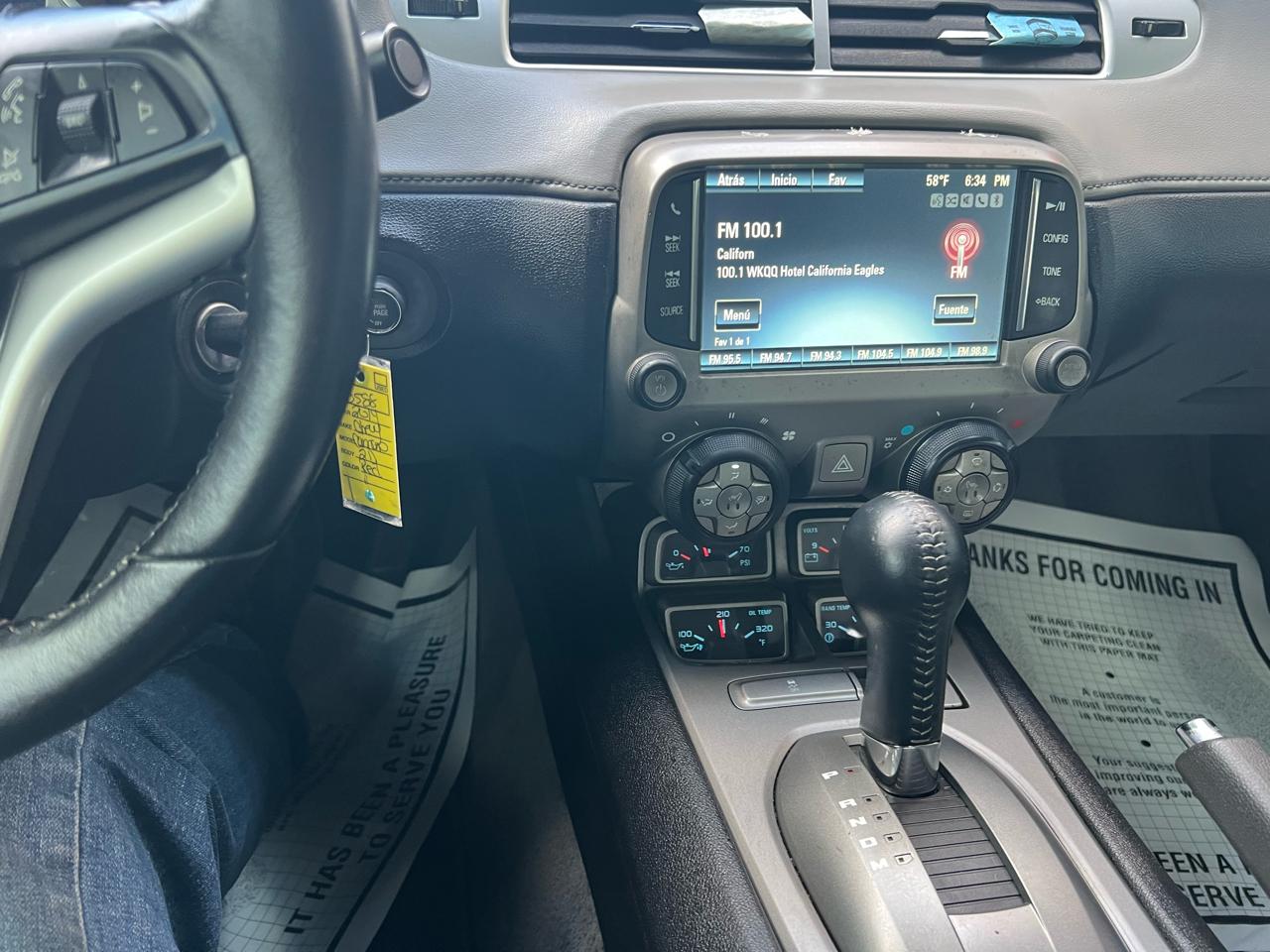 Chevrolet Camaro 2dr Cpe LT w/2LT 2014