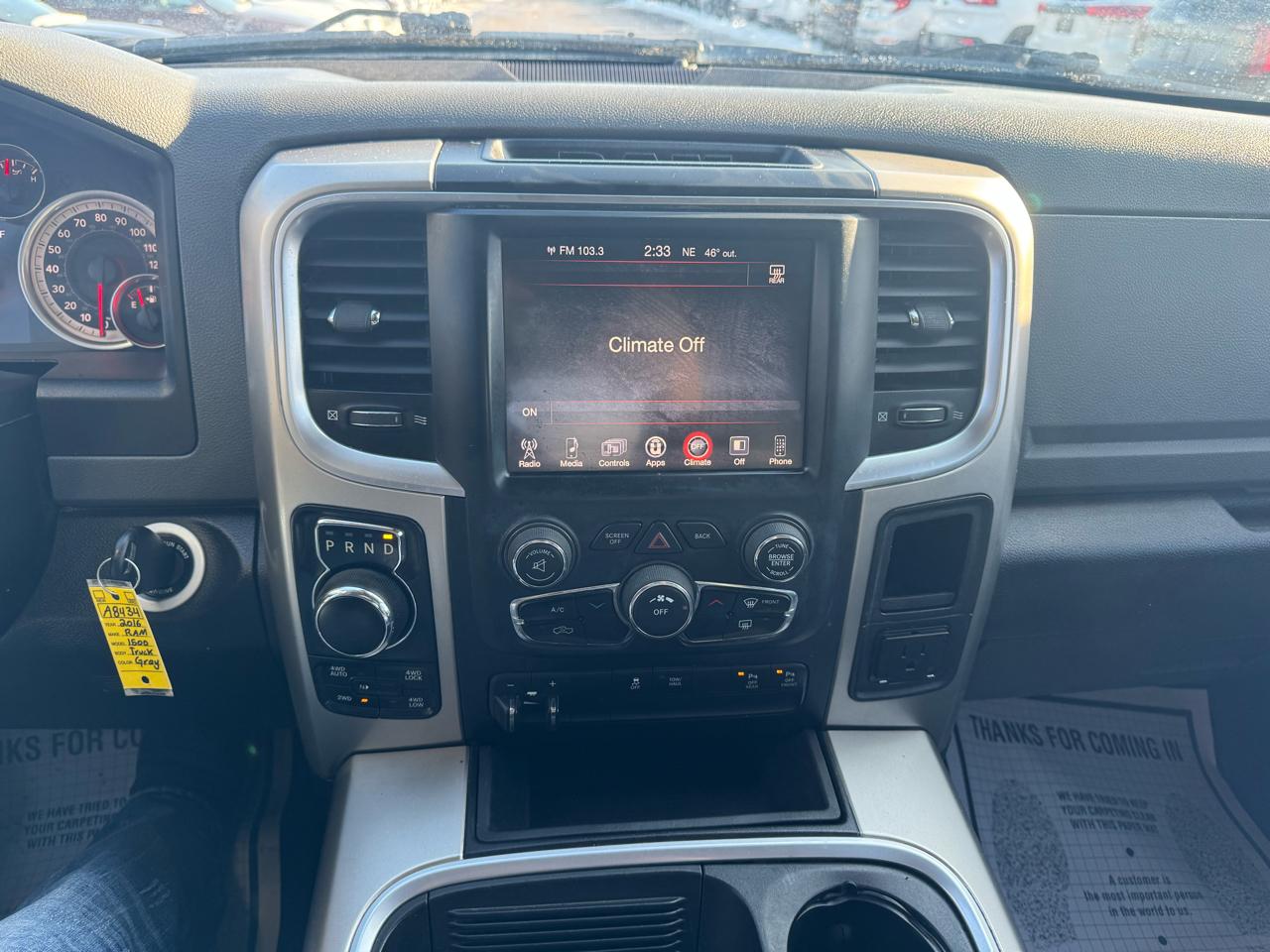 RAM 1500 4WD Crew Cab 140.5" Big Horn 2016