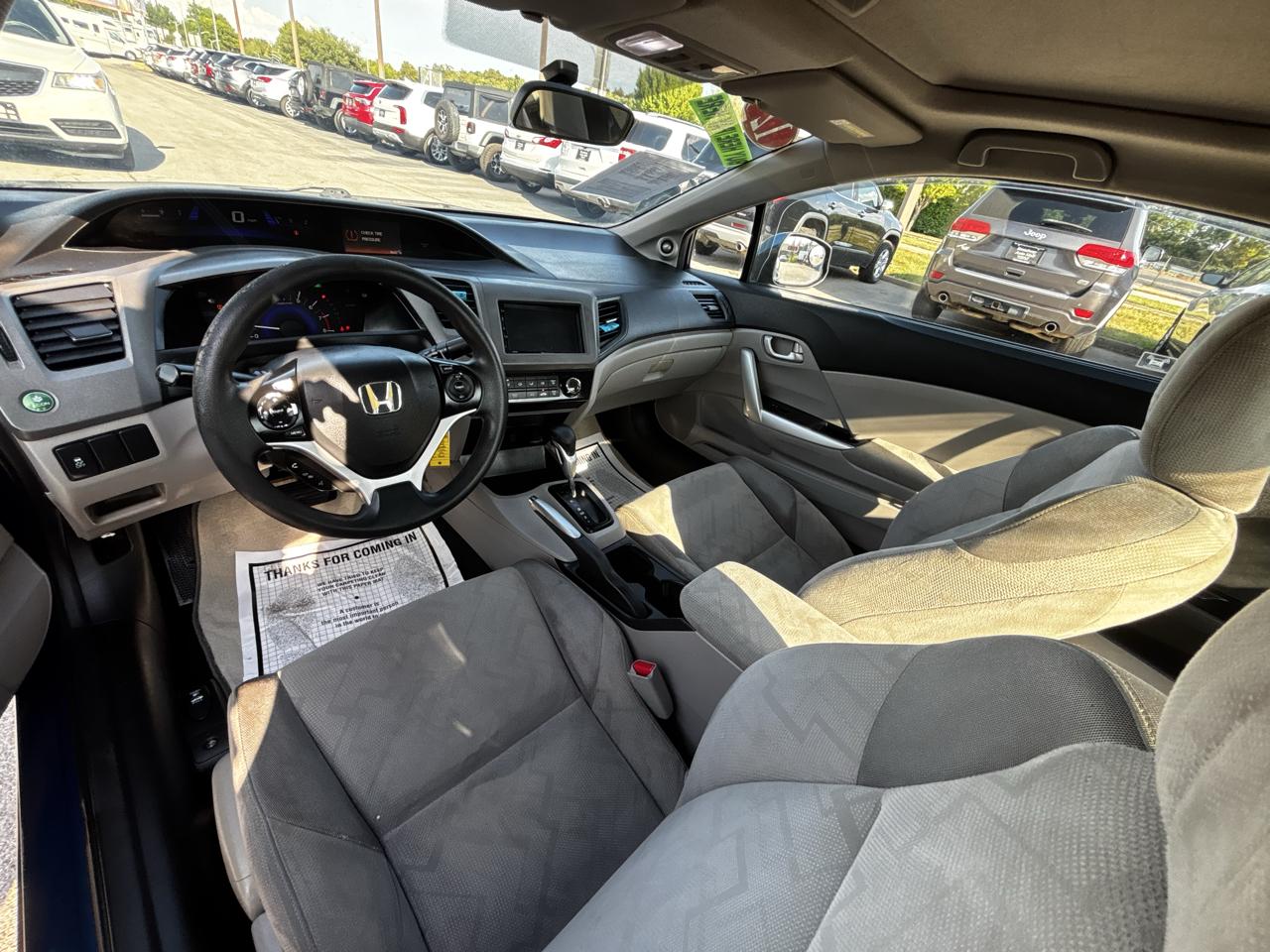 Honda Civic Cpe 2dr Auto EX 2012