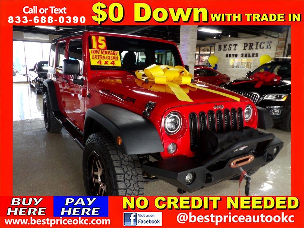 Buy Here Pay Here 2015 Jeep Wrangler Unlimited SPORT for Sale in Oklahoma  City OK 73112 Best Price Auto Sales