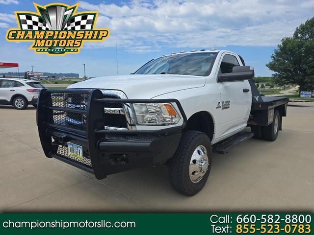 White 2018 RAM 3500 Chassis Pickup Truck Four-Wheel Drive Automatic
