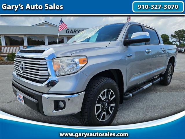 Silver 2017 Toyota Tundra Limited CrewMax 5.7L 4WD Pickup Truck Four-Wheel Drive 6-Speed Automatic