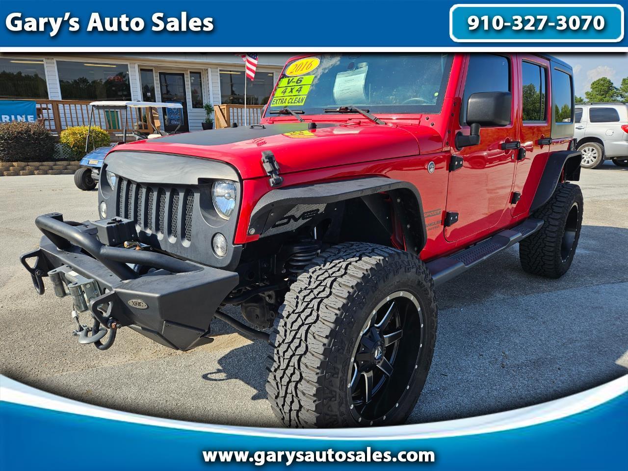 2016 Jeep Wrangler Unlimited 4WD 4dr Sport
