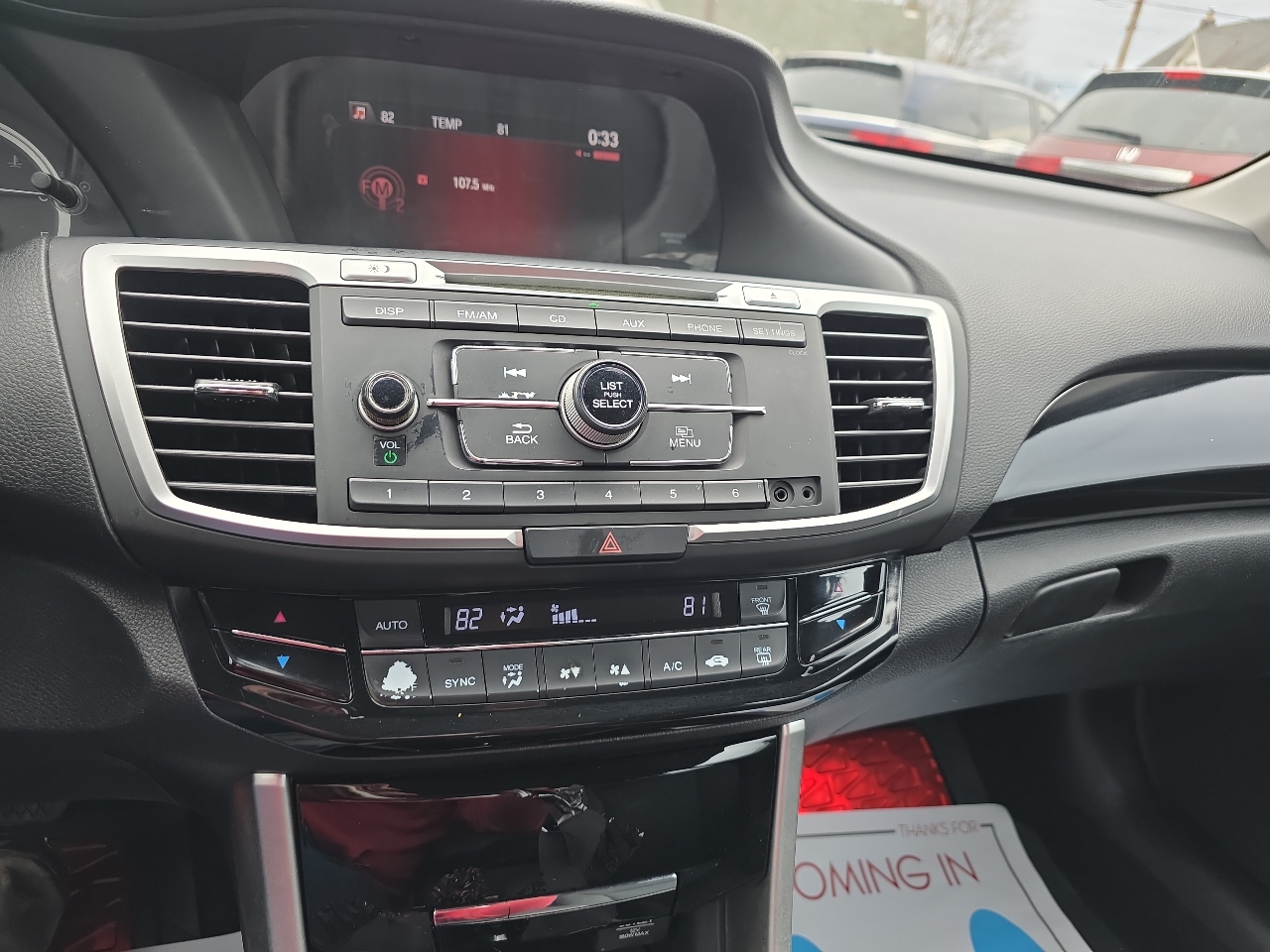 Honda Accord Sedan 4dr I4 CVT LX 2016