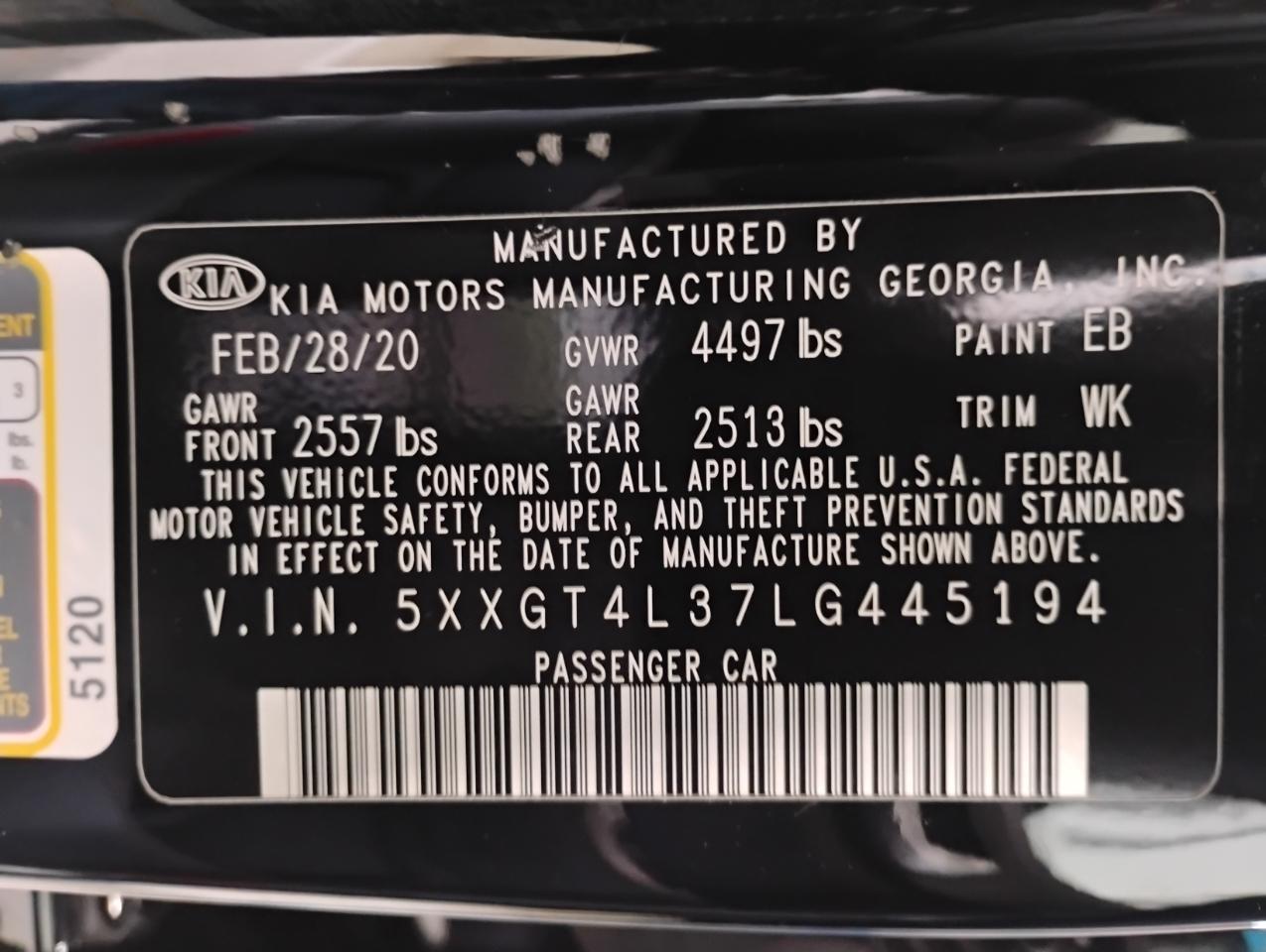 Kia Optima LX 2020