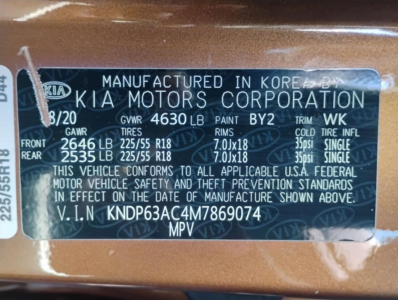 Kia Sportage S FWD 2021