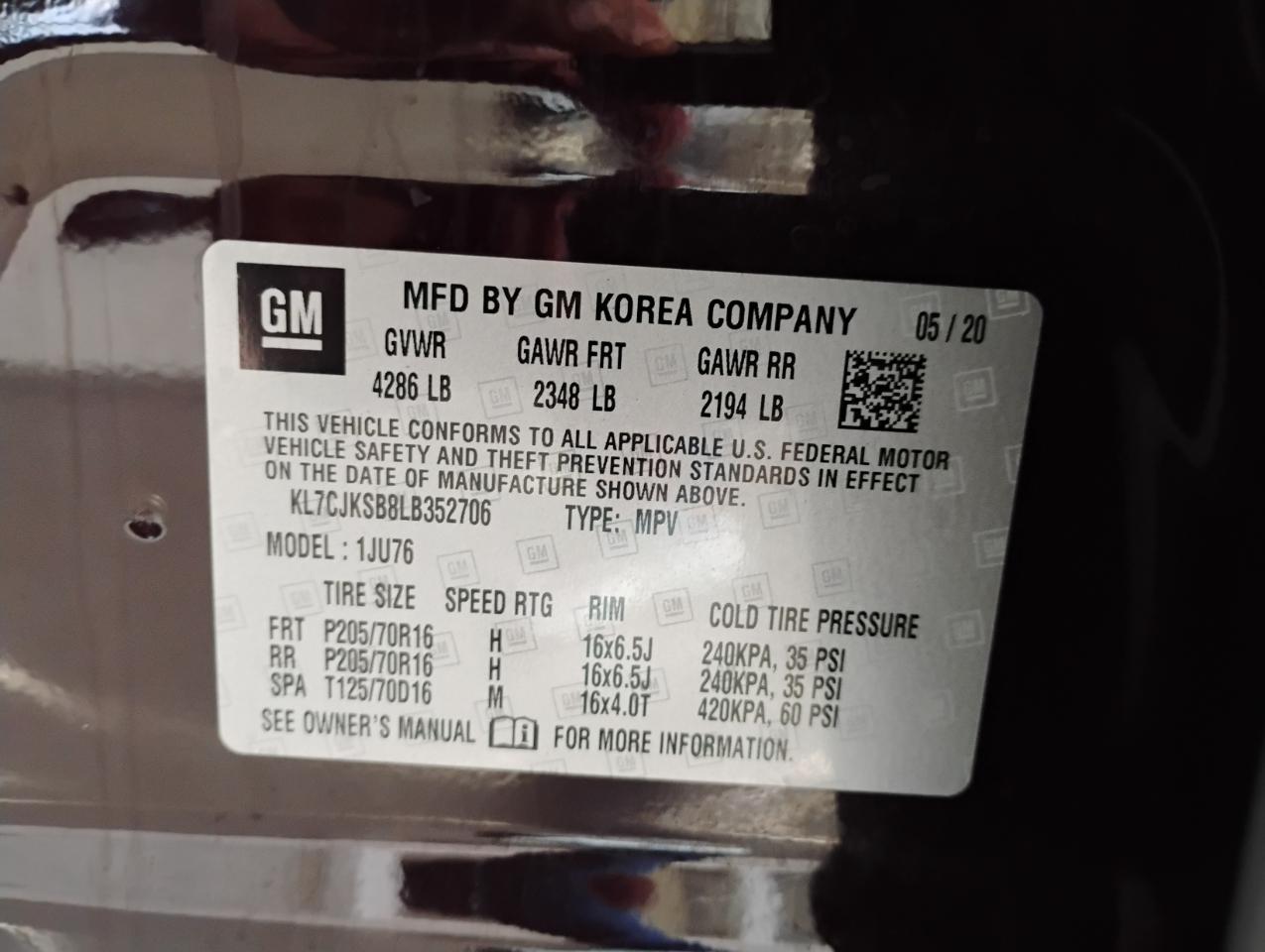 Chevrolet Trax LS FWD 2020