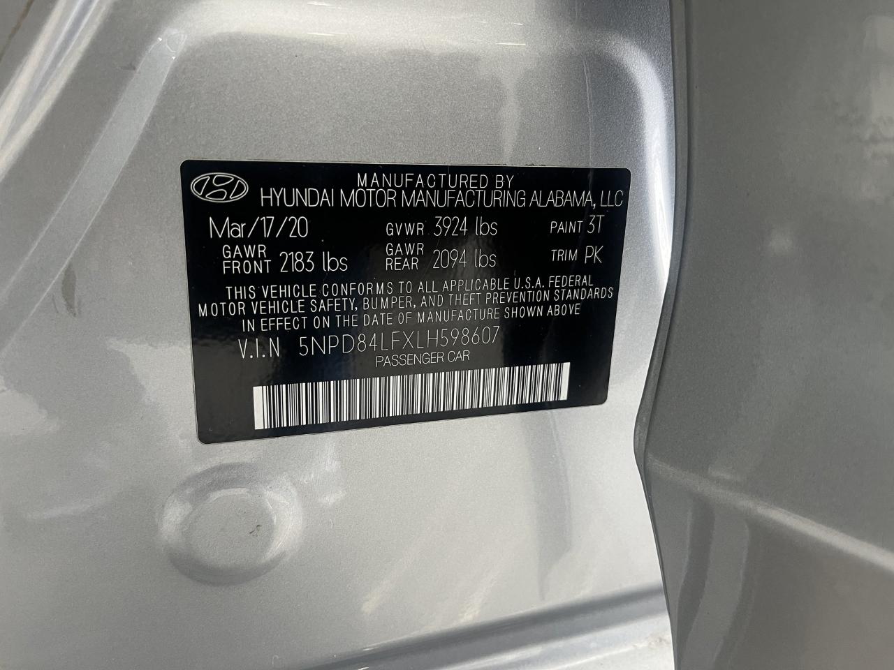 Hyundai Elantra SEL 2020