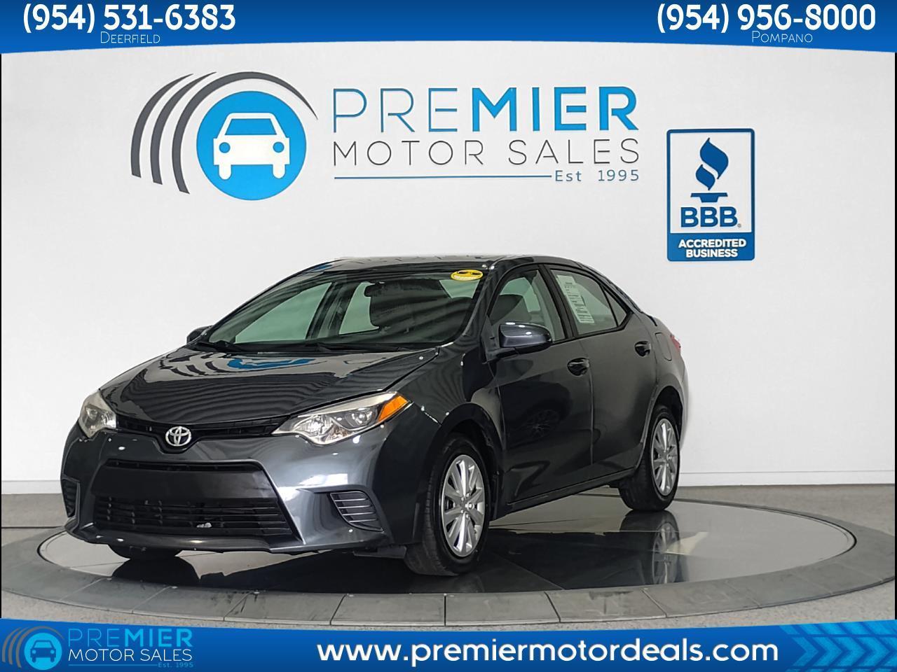 Toyota Corolla LE CVT 2016