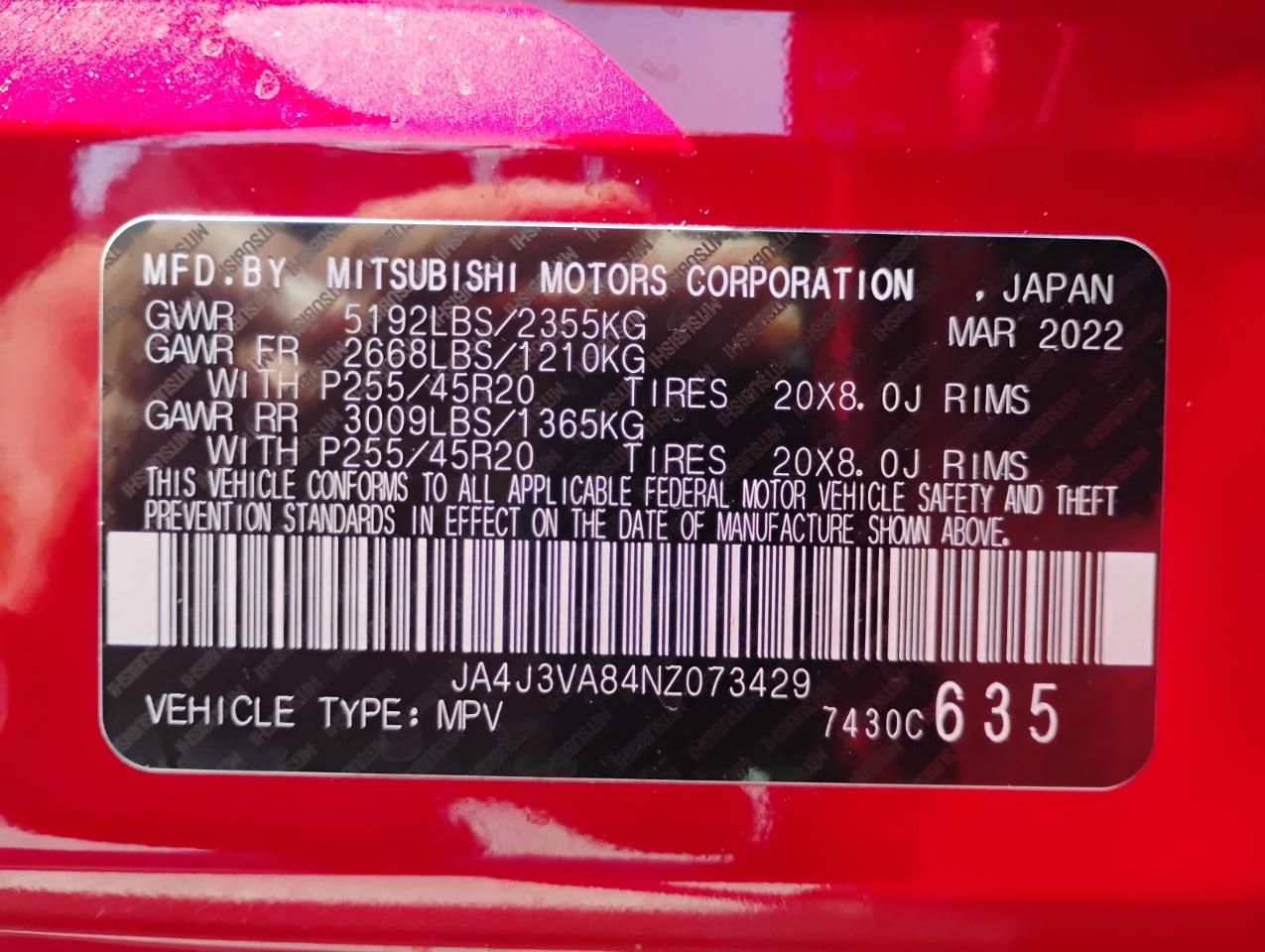 Mitsubishi Outlander SEL 2WD 2022