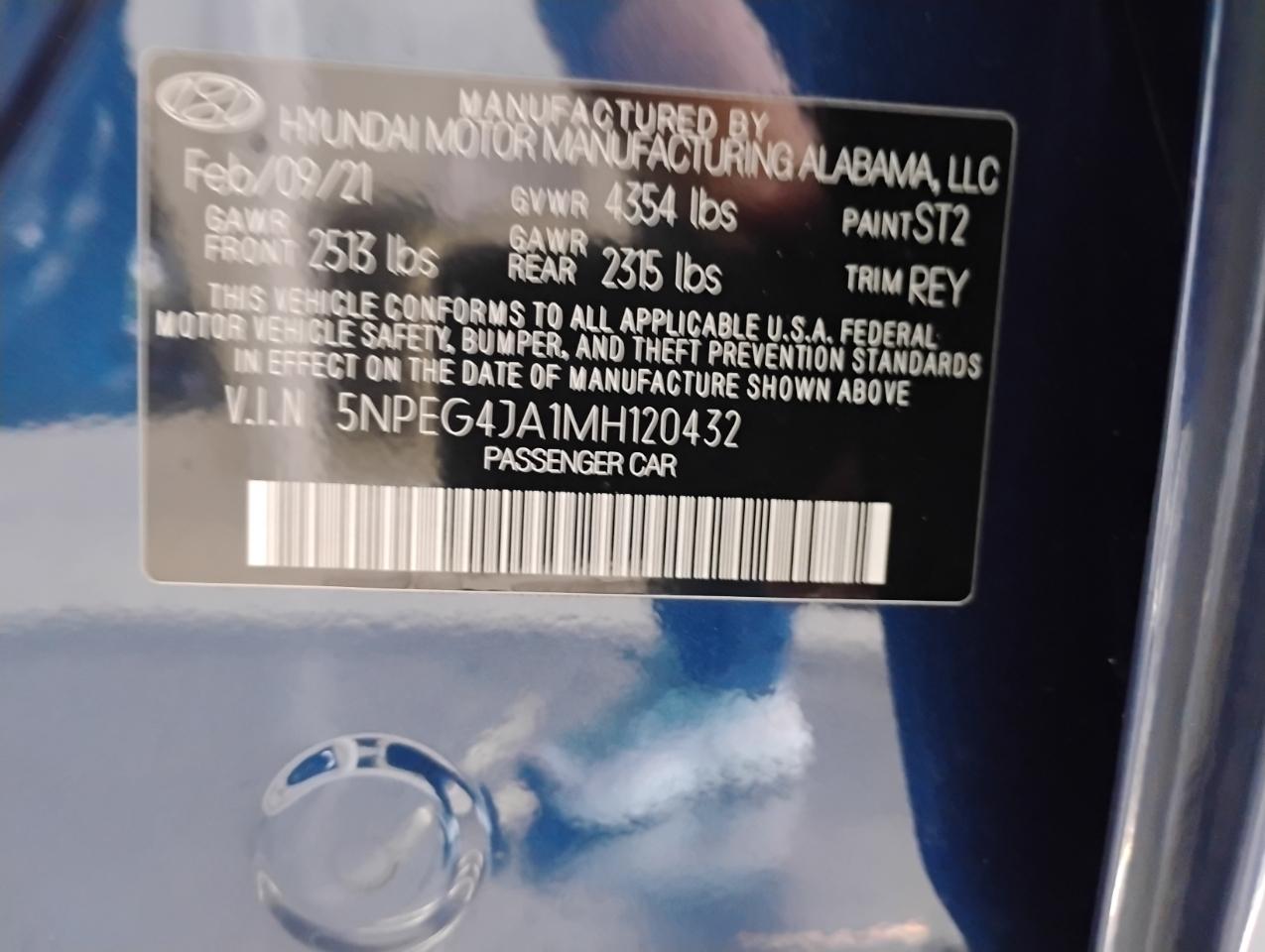 Hyundai Sonata SE 2021