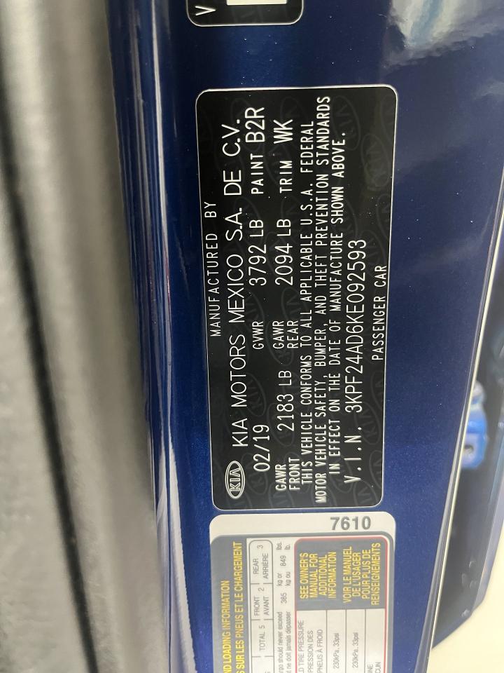 Kia Forte LXS 2019