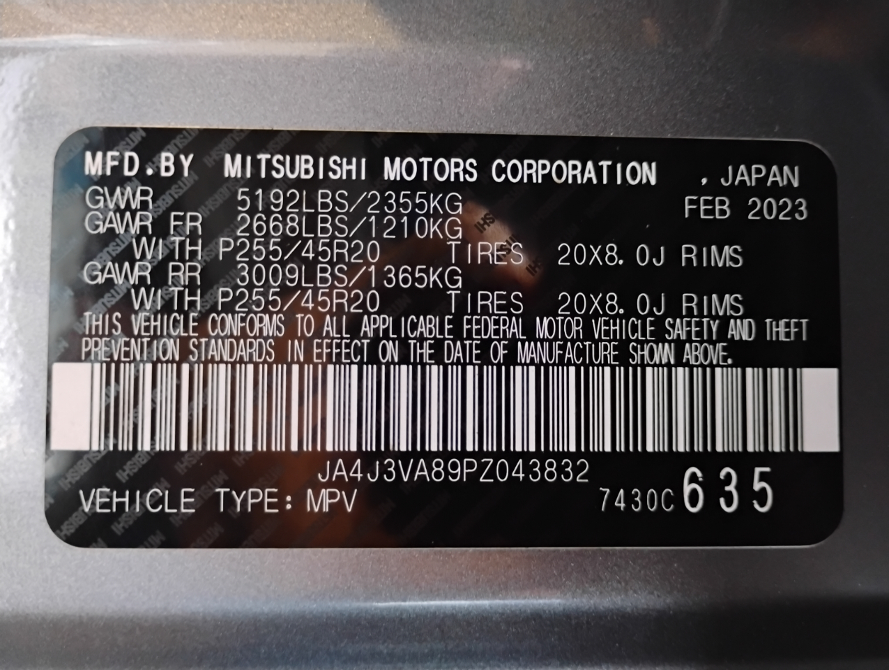 Mitsubishi Outlander SEL 2WD 2023