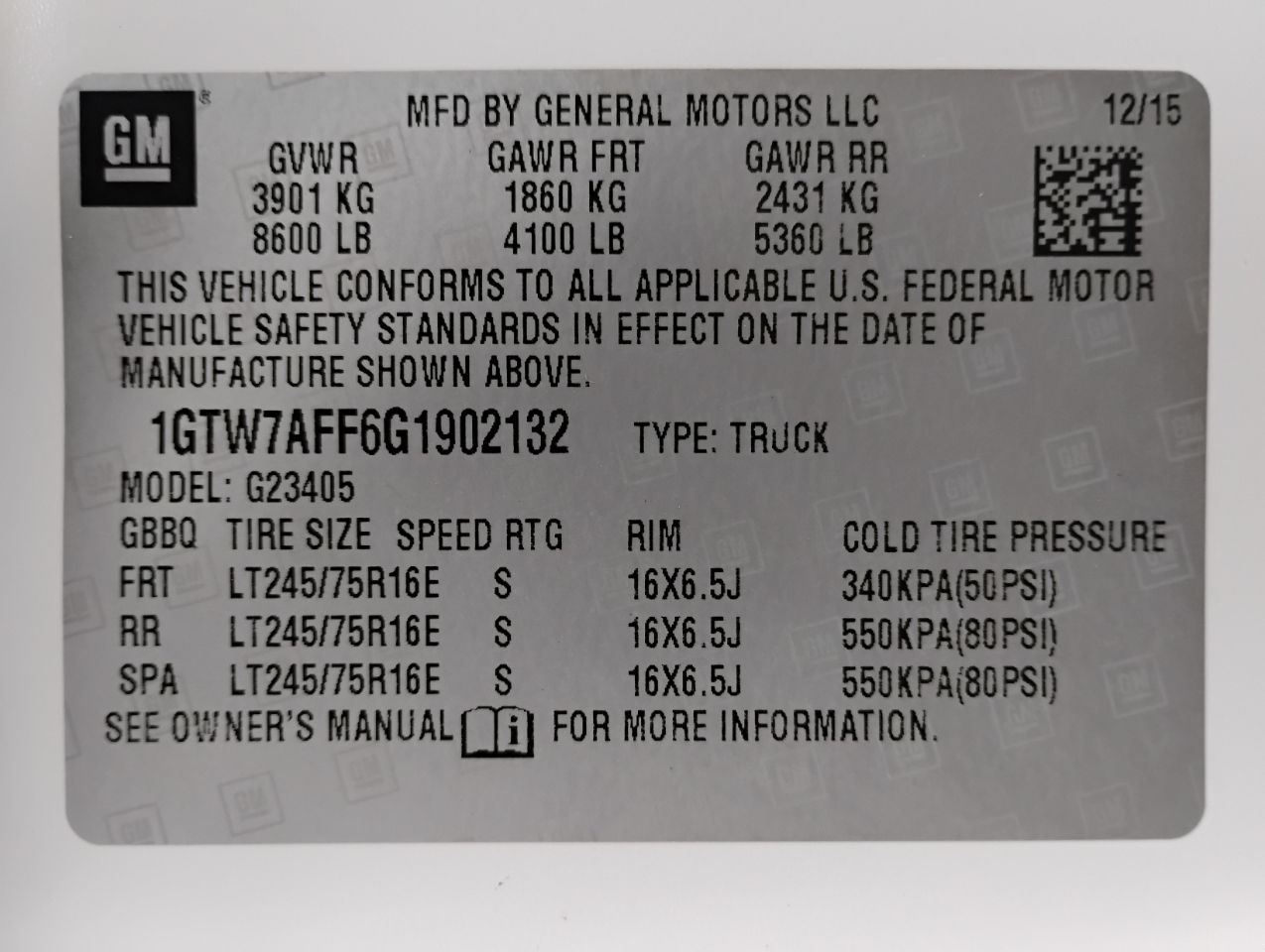 GMC Savana G2500 Cargo 2016