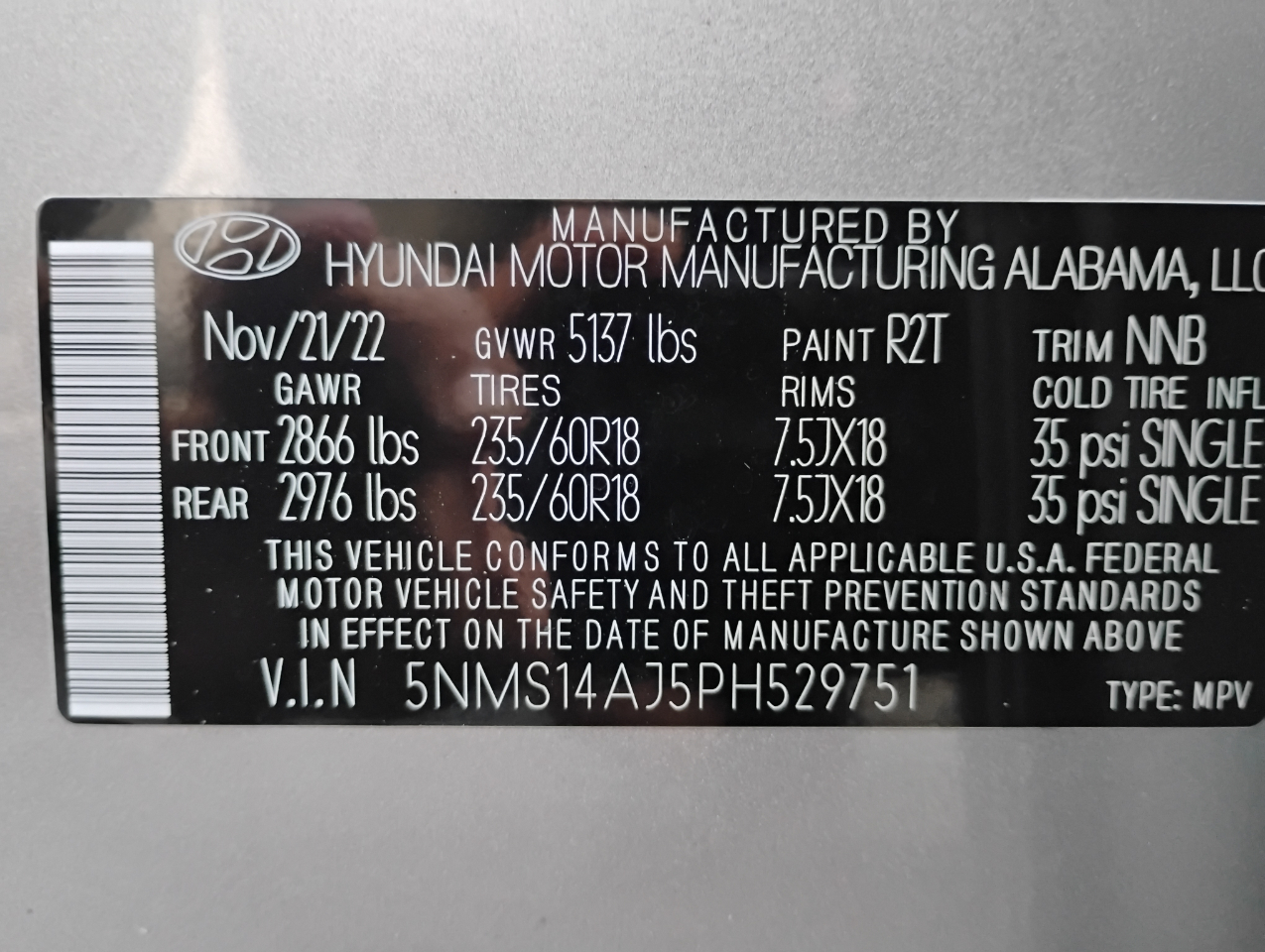 Hyundai Santa Fe SE 2023