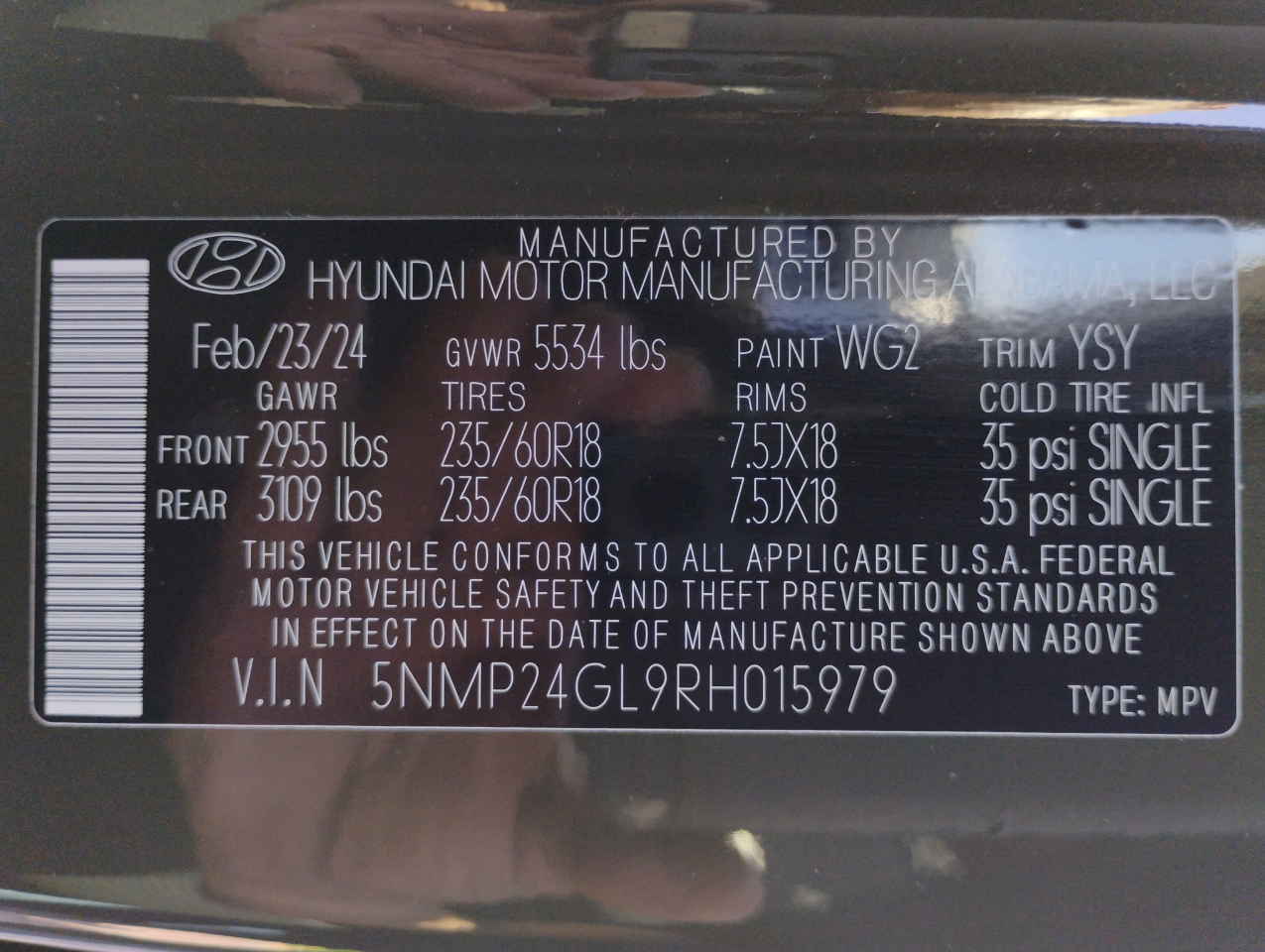 Hyundai Santa Fe SEL 2024