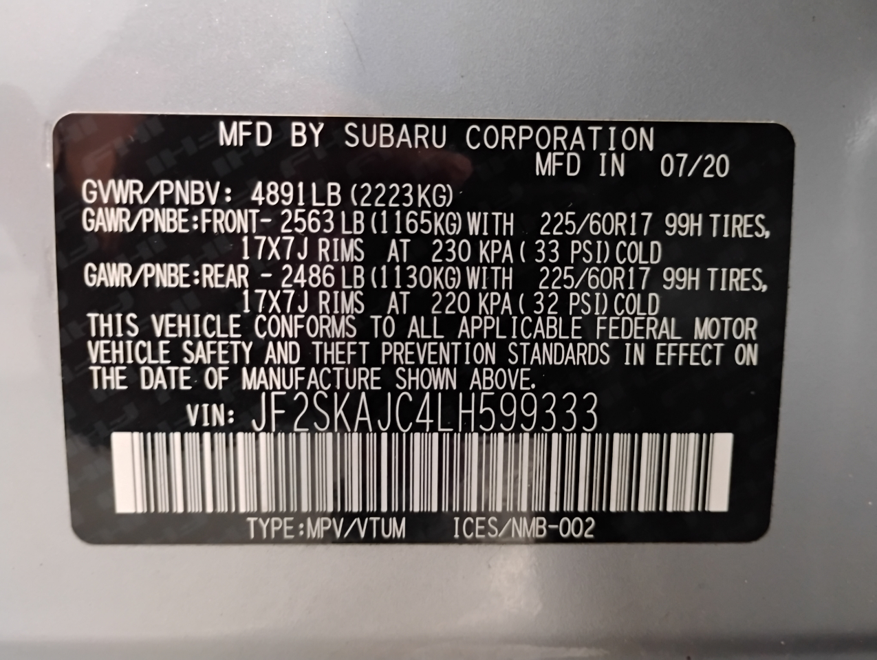 Subaru Forester Sport 2020