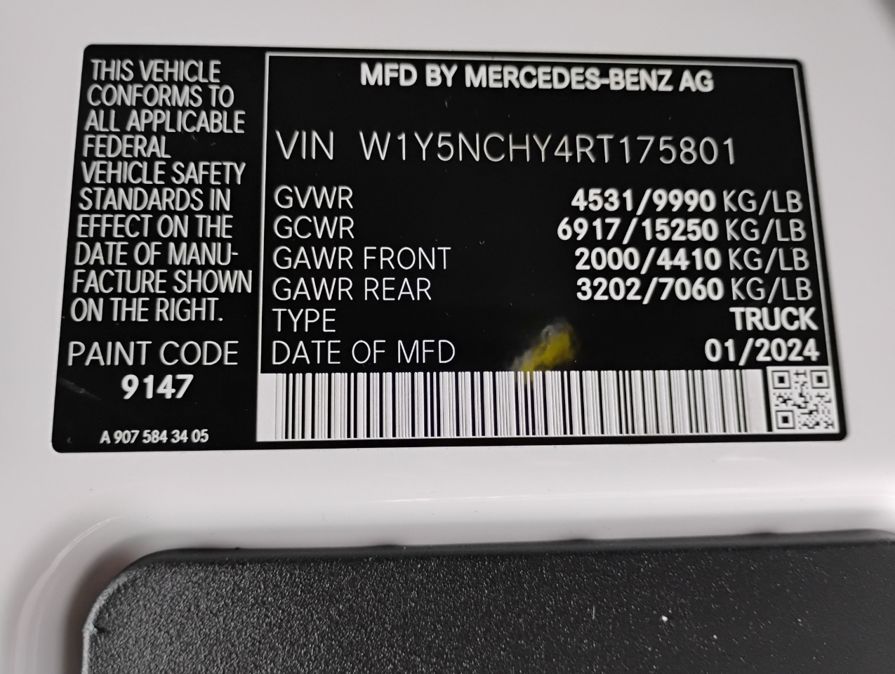 Mercedes-Benz Sprinter 3500 170-in. WB 2024