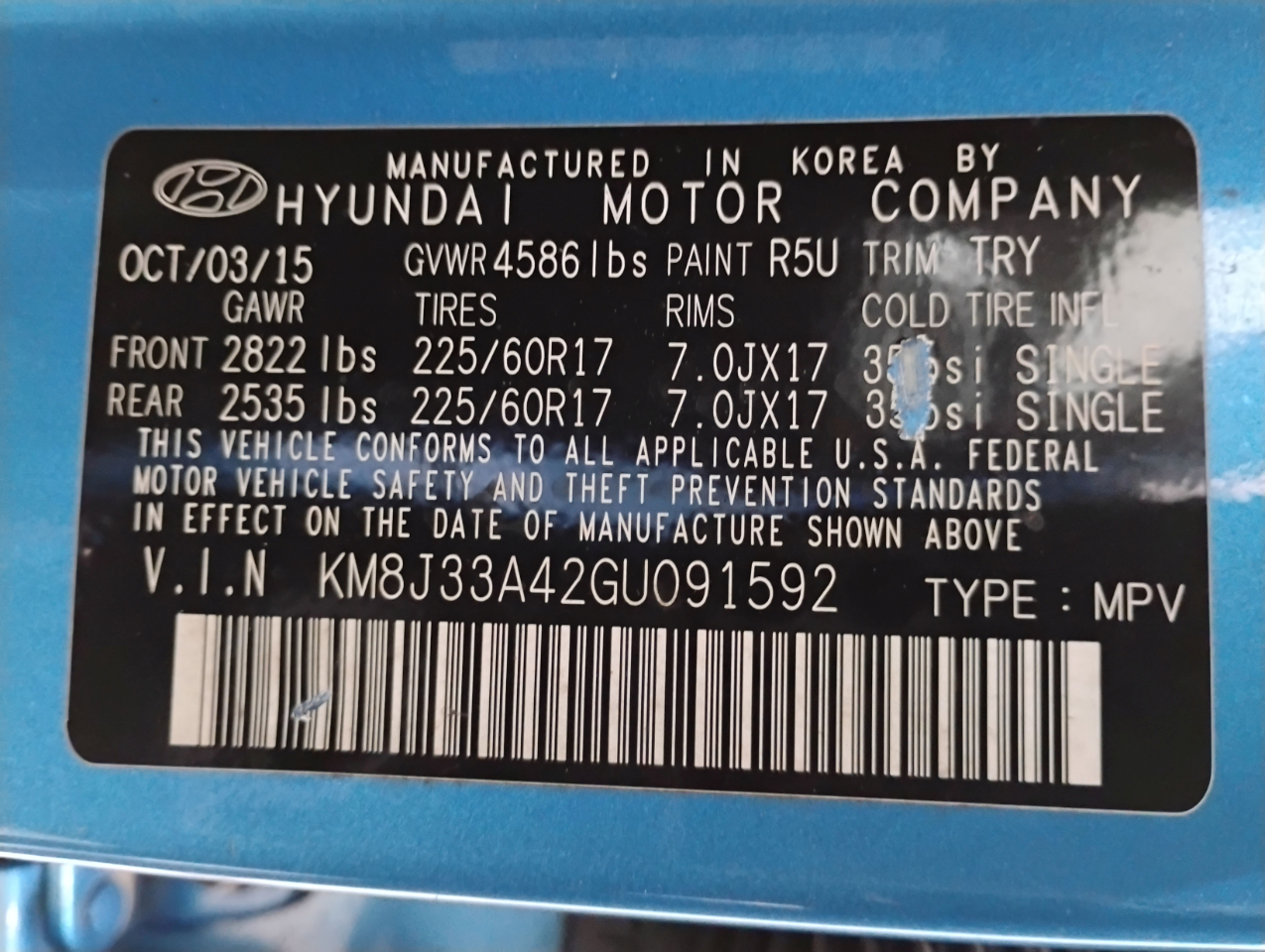 Hyundai Tucson SE w/Preferred Package 2016