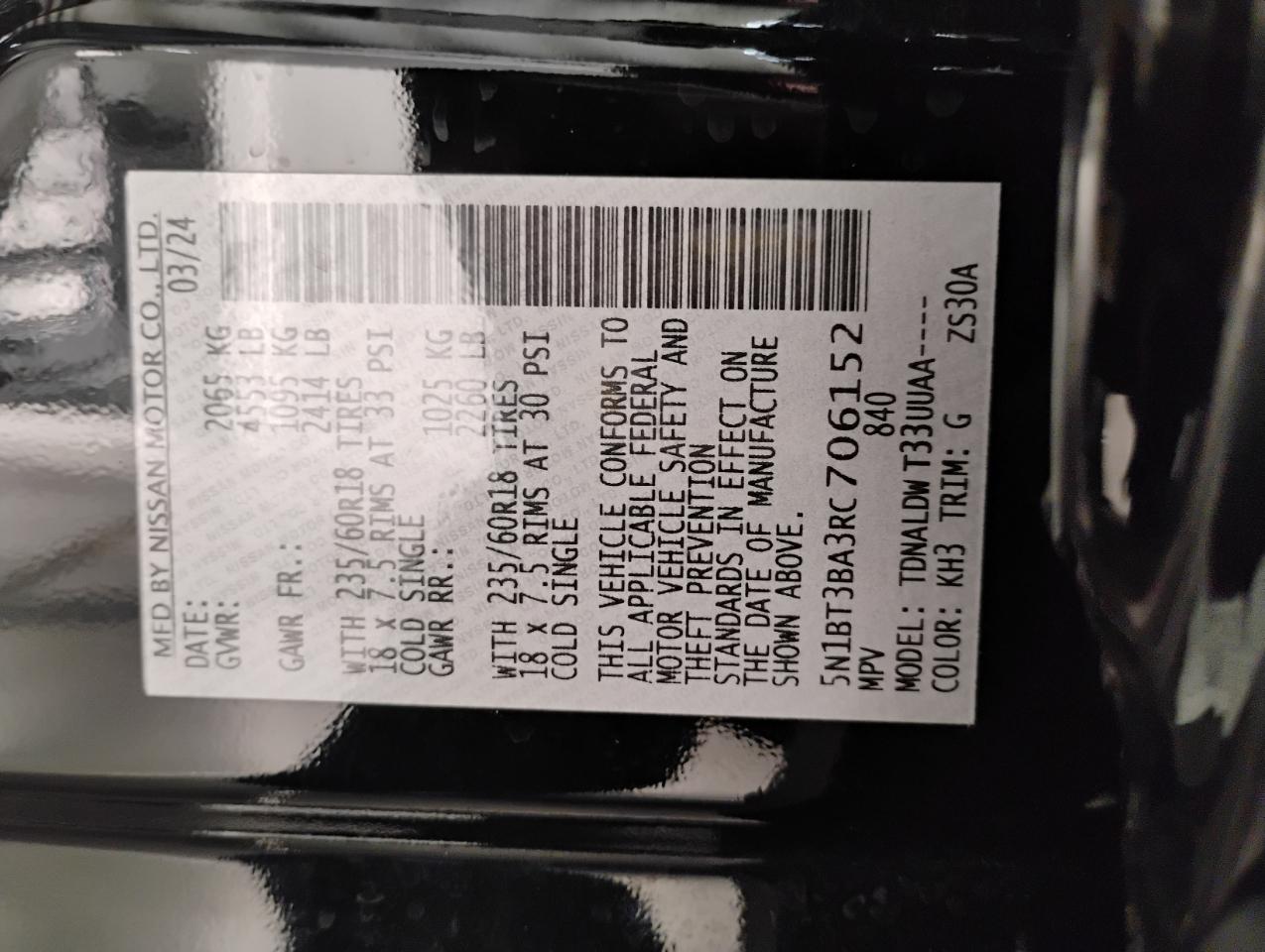 Nissan Rogue SV 2024