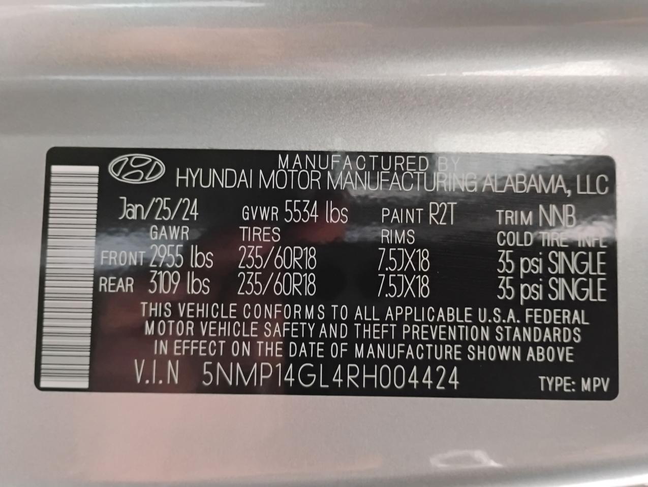 Hyundai Santa Fe SE 2024