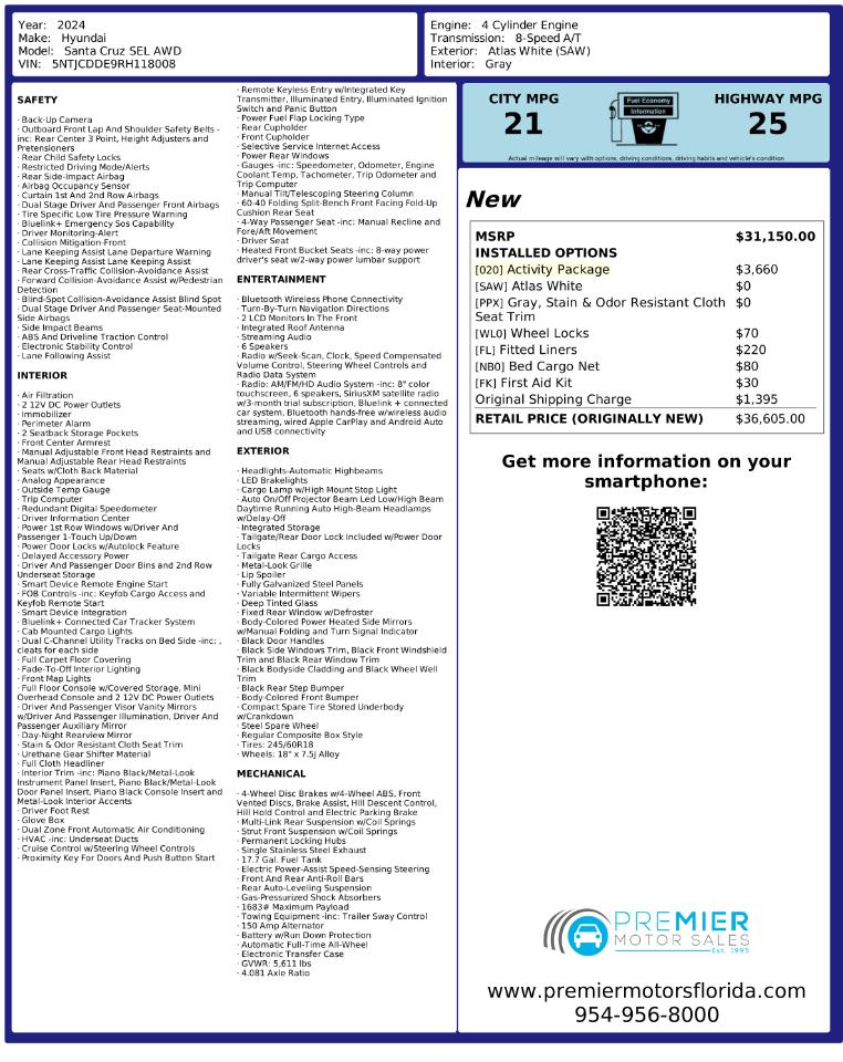 Hyundai Santa Cruz SEL AWD 2024