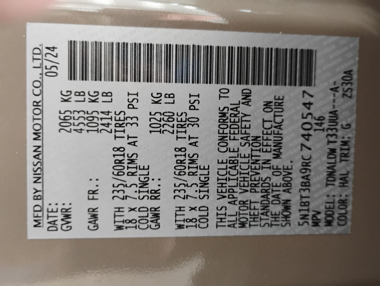 Nissan Rogue SV 2024