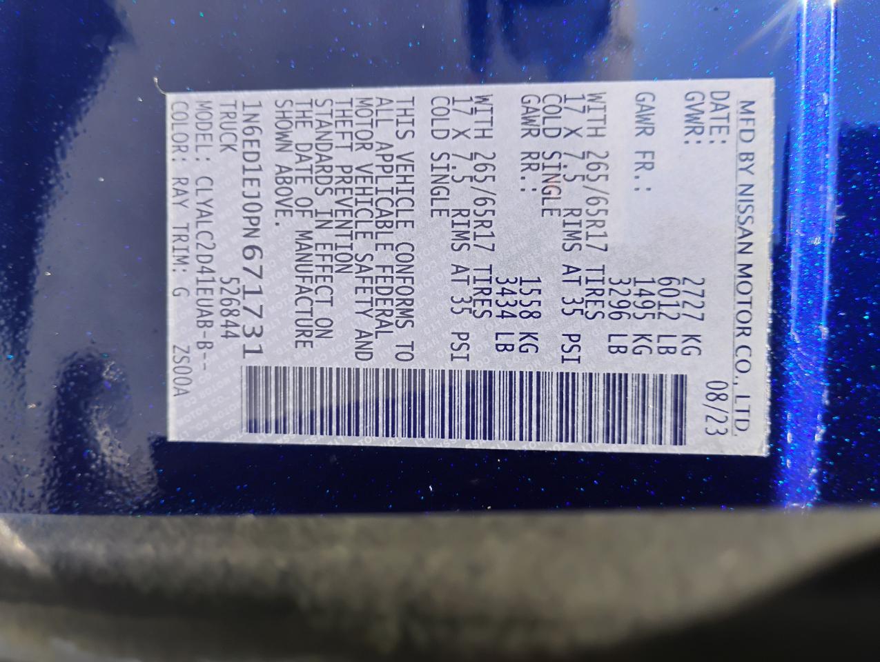 Nissan Frontier S Crew Cab 2WD 2023