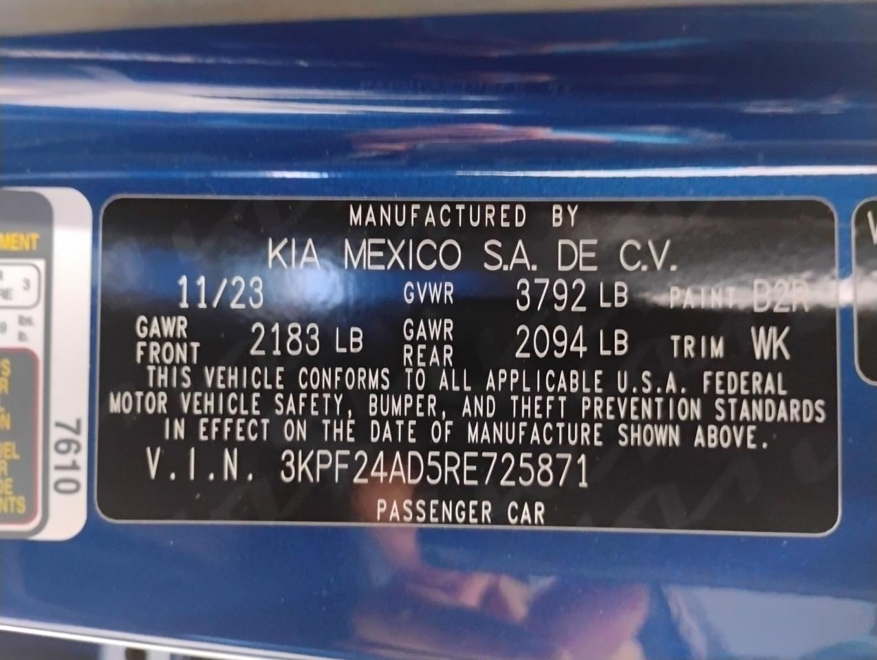 Kia Forte LX 2024