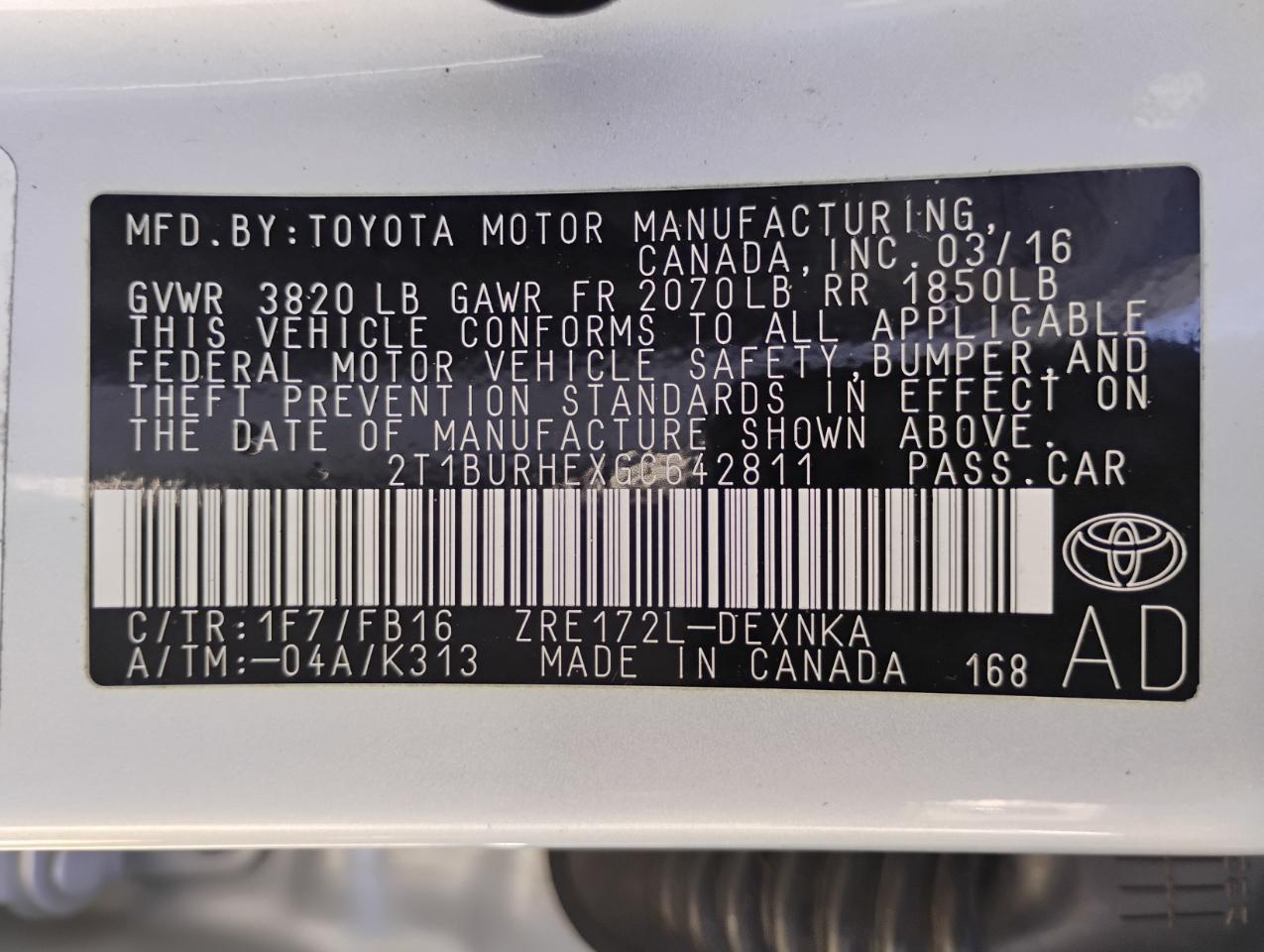 Toyota Corolla S Premium CVT 2016