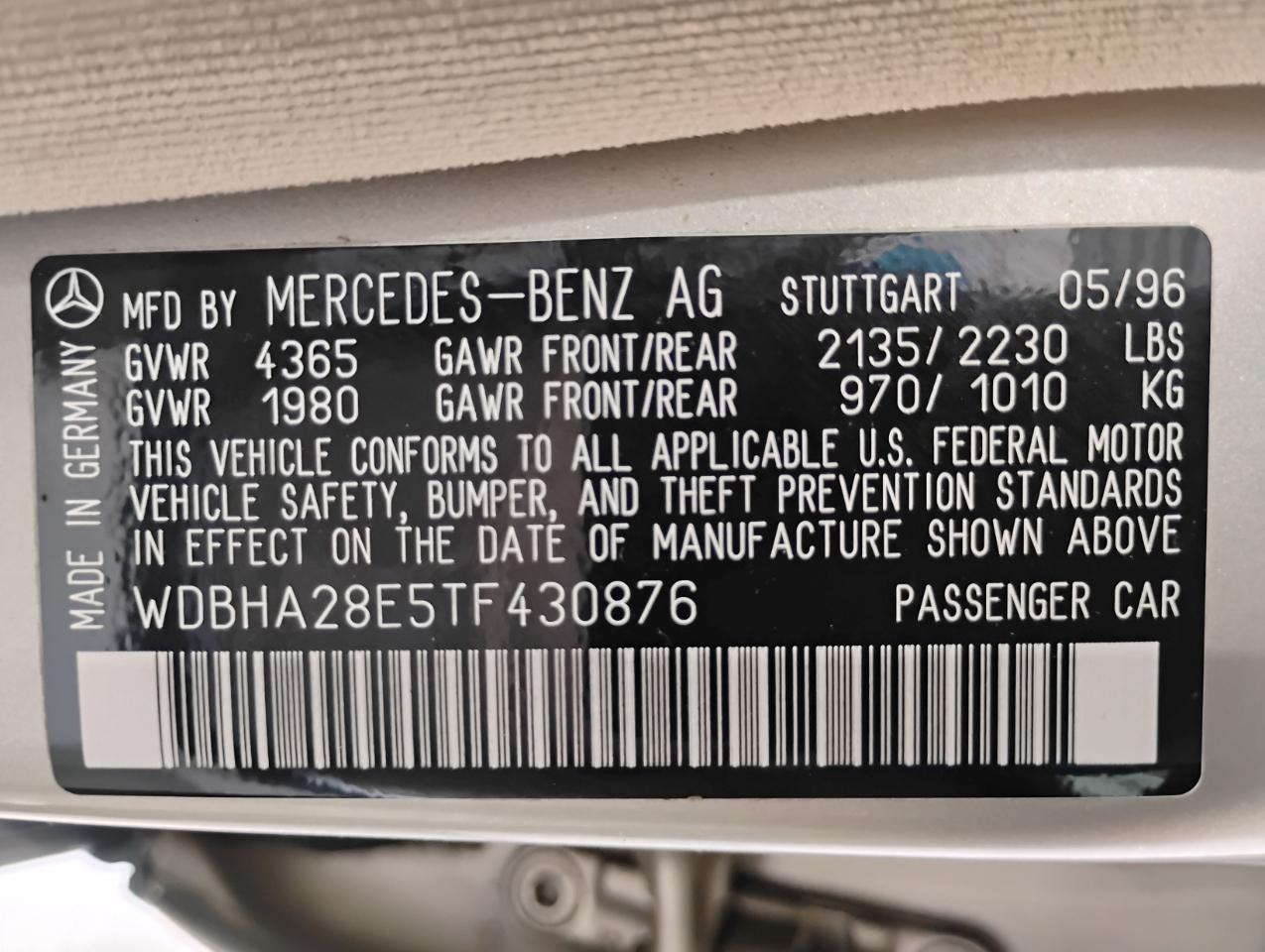Mercedes-Benz C-Class C280 1996