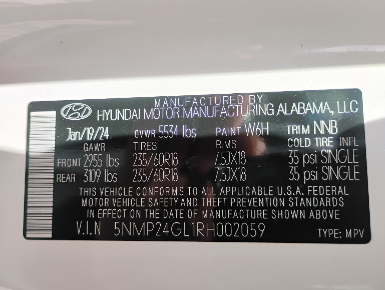 Hyundai Santa Fe SEL 2024