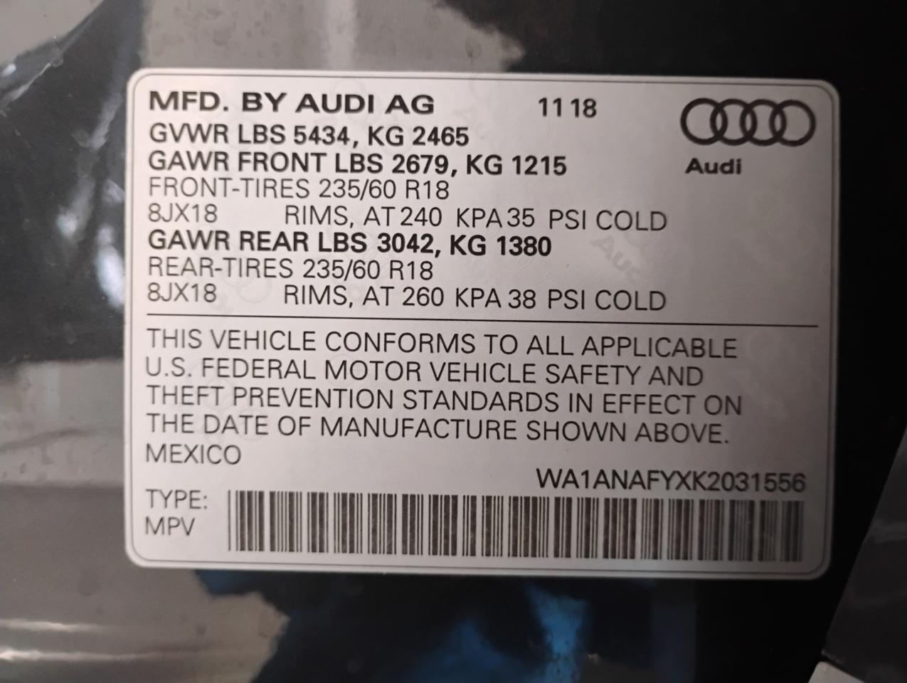 Audi Q5 2.0T Premium quattro 2019