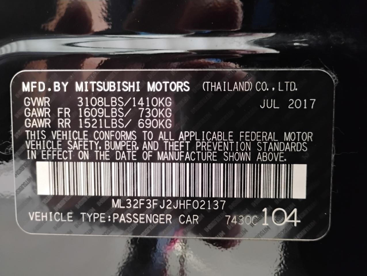Mitsubishi Mirage G4 ES 5M 2018