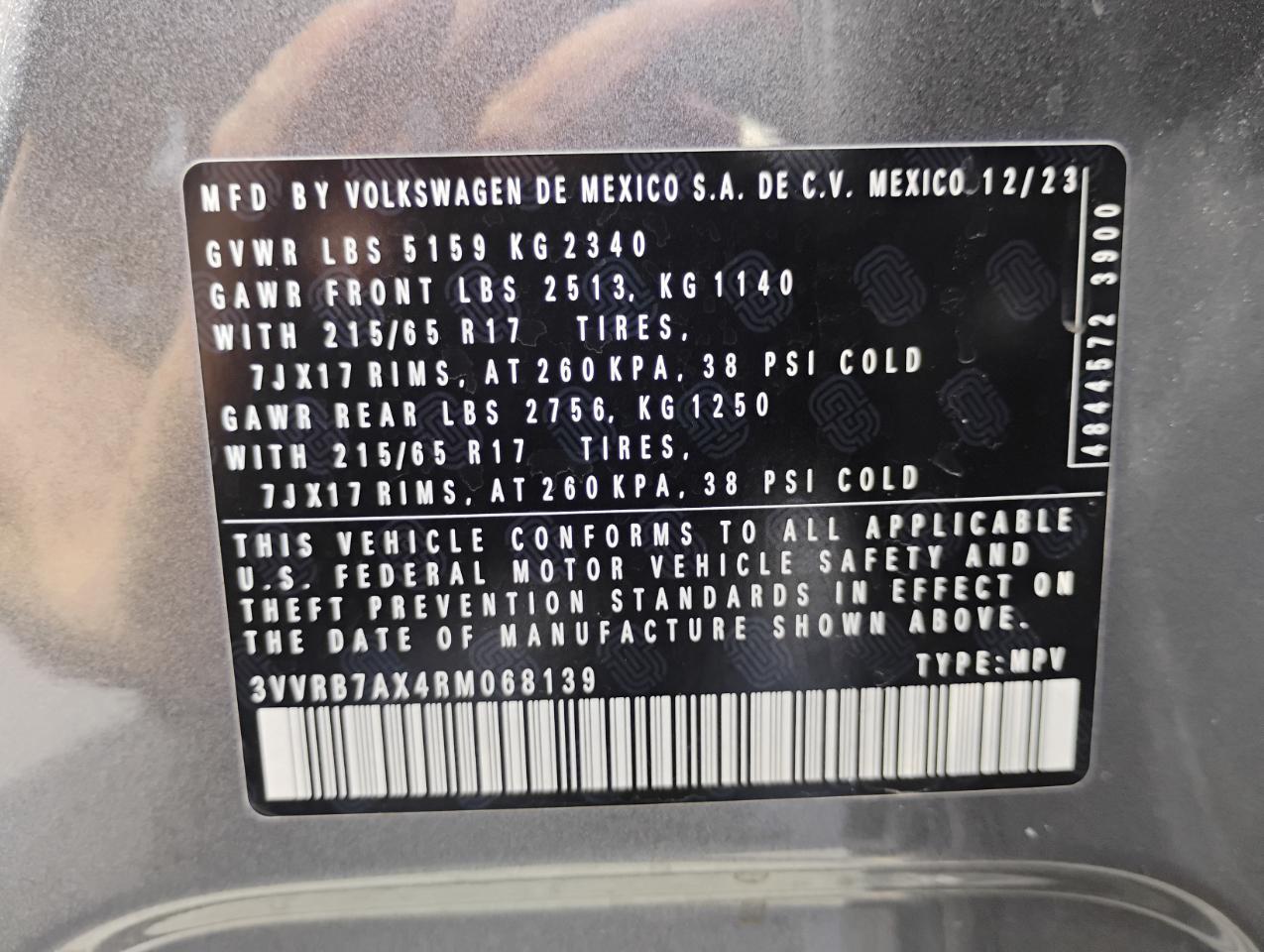 Volkswagen Tiguan S 2024