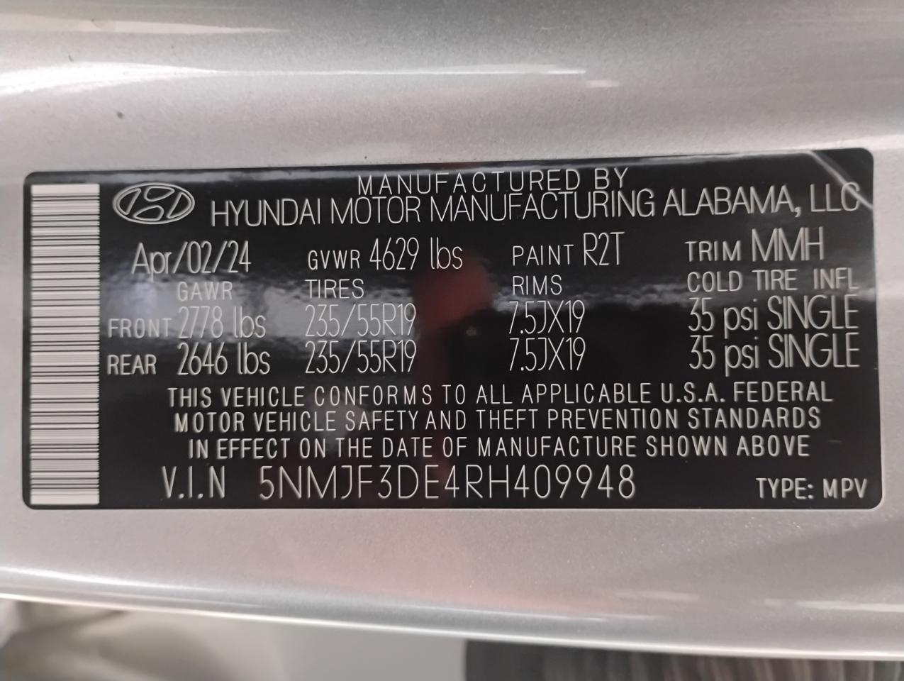 Hyundai Tucson SEL 2024