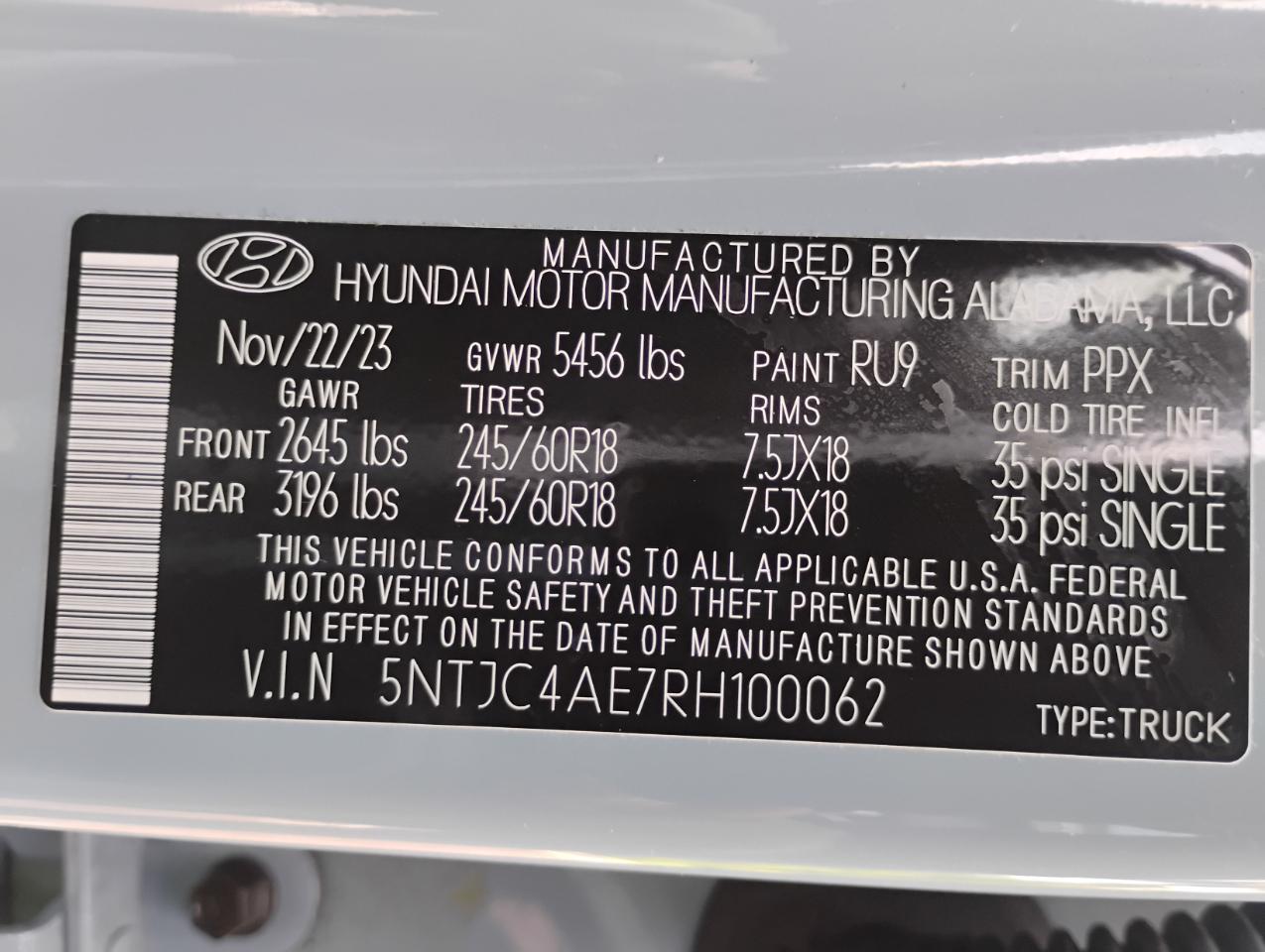Hyundai Santa Cruz SEL 2024