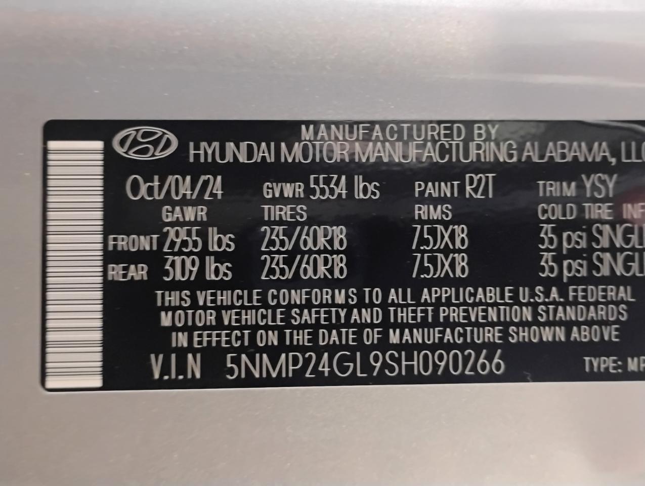 Hyundai Santa Fe SEL 2025