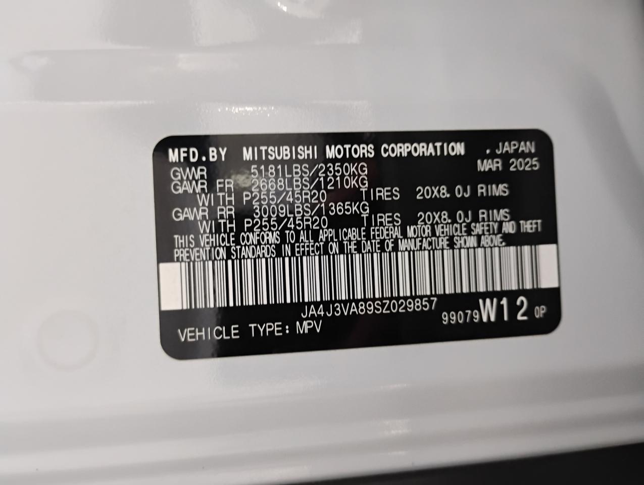 Mitsubishi Outlander SE 2WD 2025