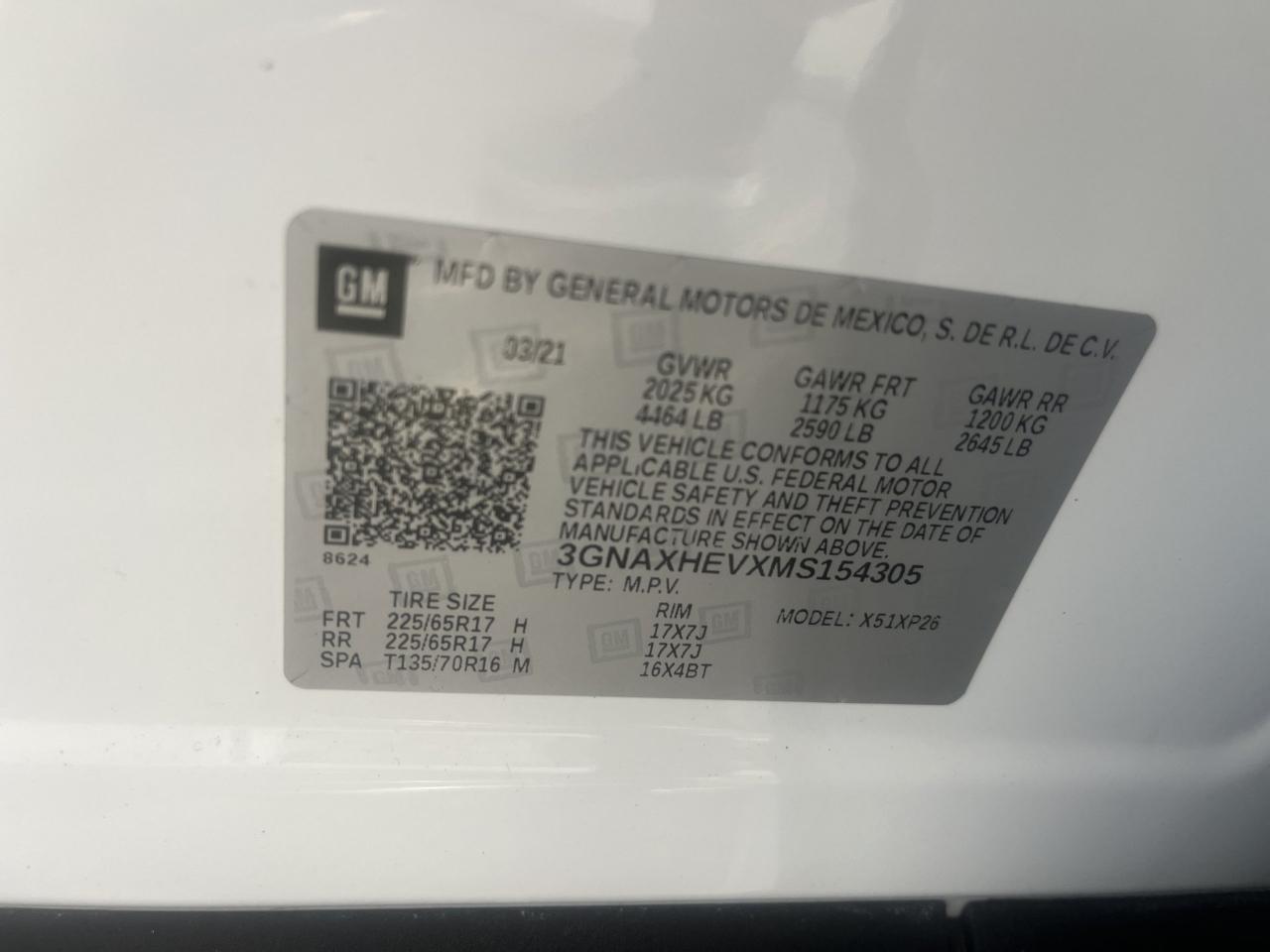 Chevrolet Equinox LS 2WD 2021