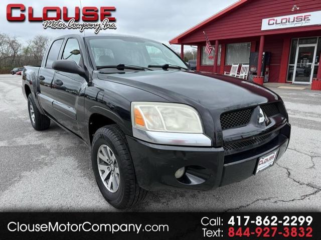 Gray 2008 Mitsubishi Raider LS Double Cab V6 4WD Pickup Truck Four-Wheel Drive Automatic