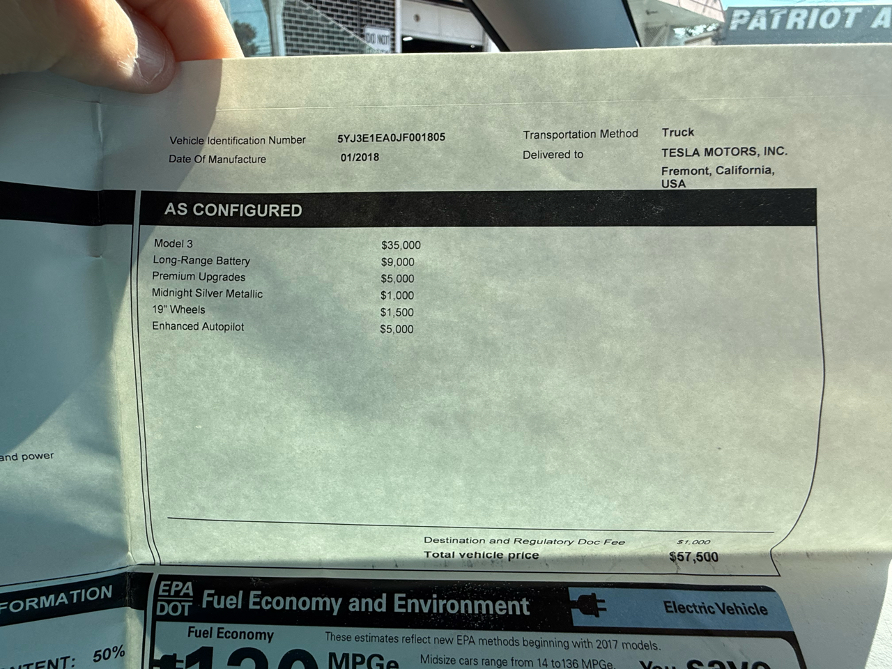 2018 Tesla Model 3 Mid Range photo 8