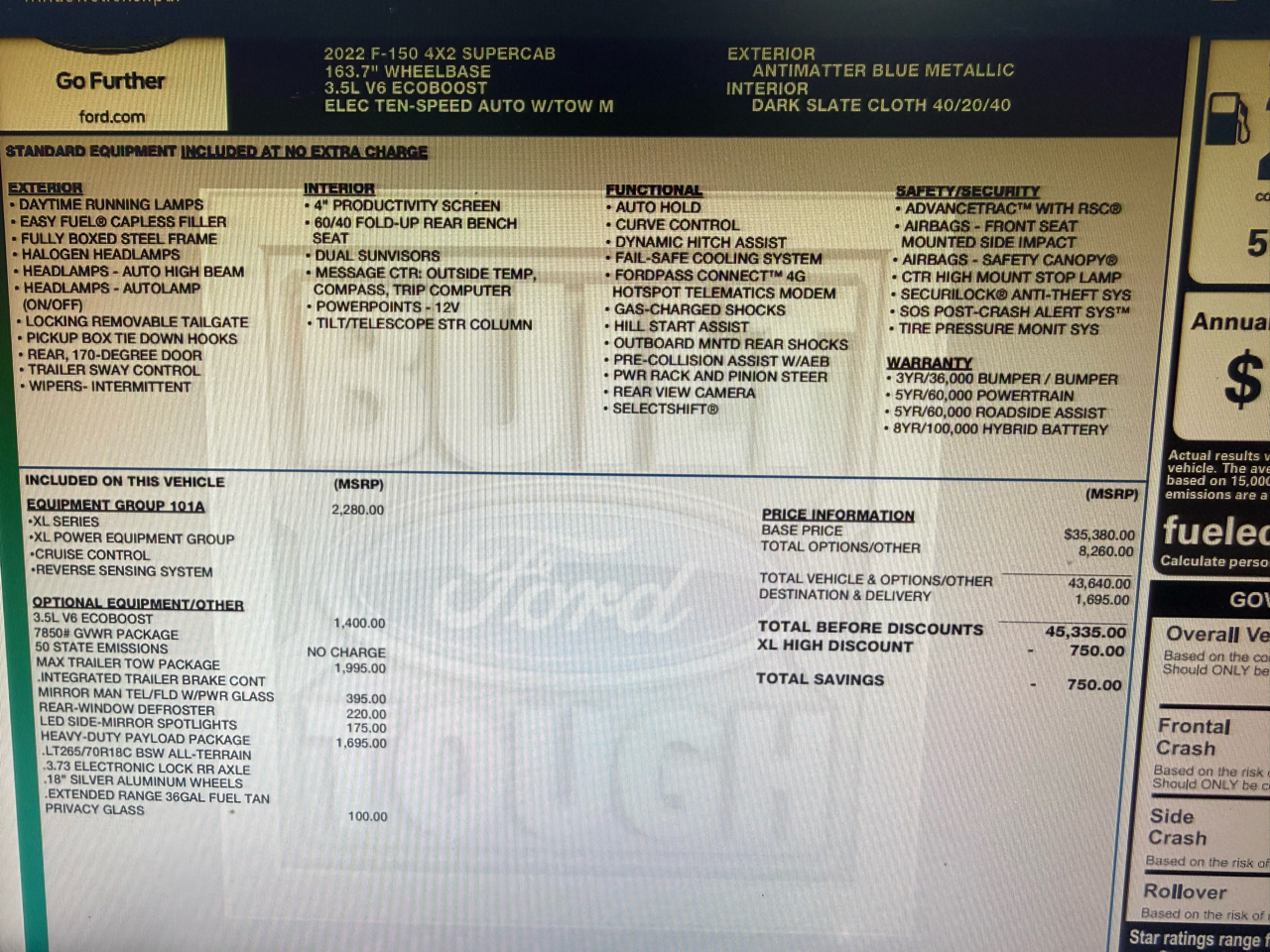 Ford F-150 XL 2WD SuperCab 8' Box 2022